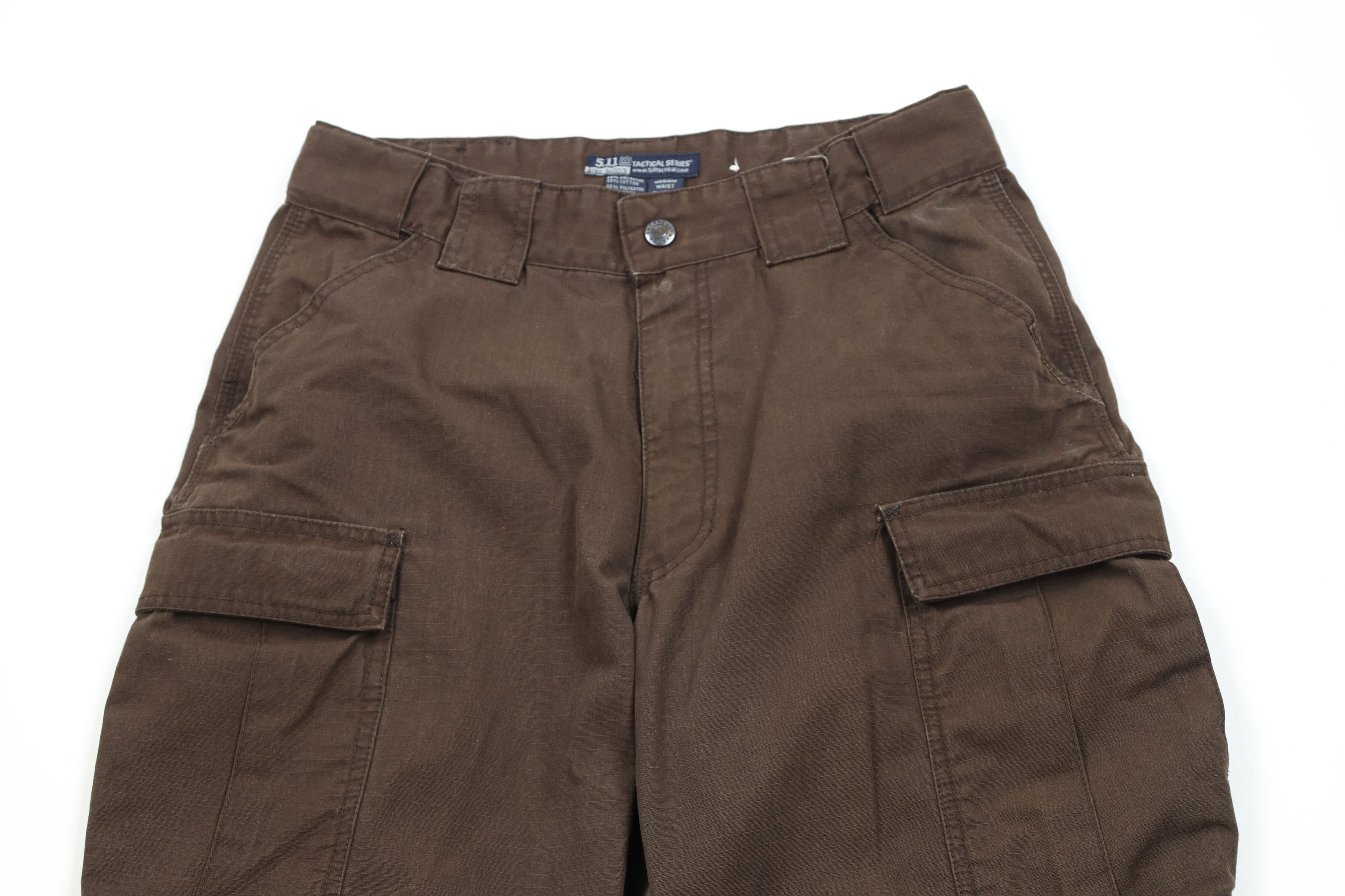 Vintage 5.11 Tactical Series Ripstop Double Knee Cargo Pants Brown Size US 34 / EU 50 - 2 Thumbnail