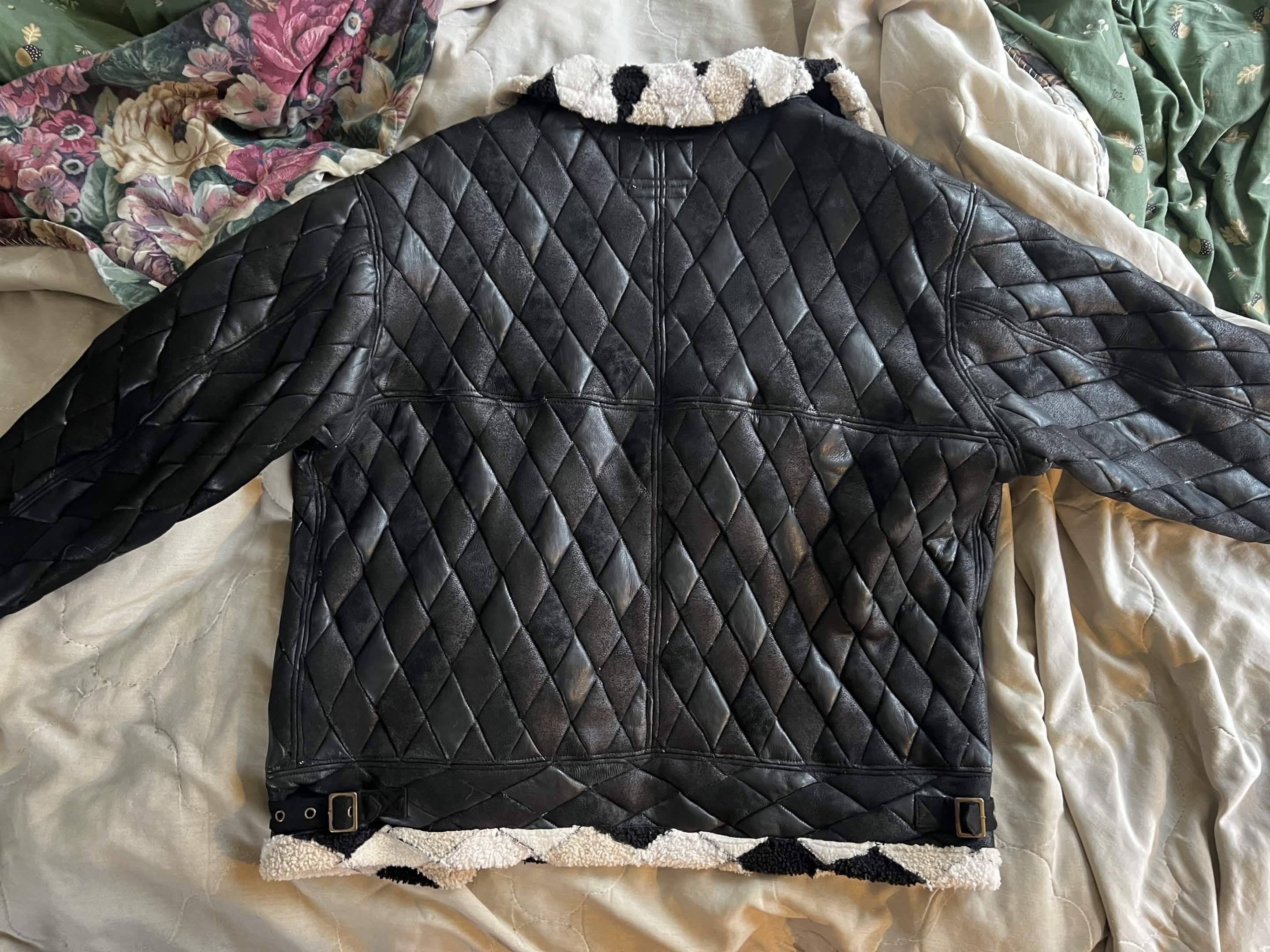 KUON KUON x McGregor Quilted Leather Flight Jacket Size US L / EU 52-54 / 3 - 6 Thumbnail