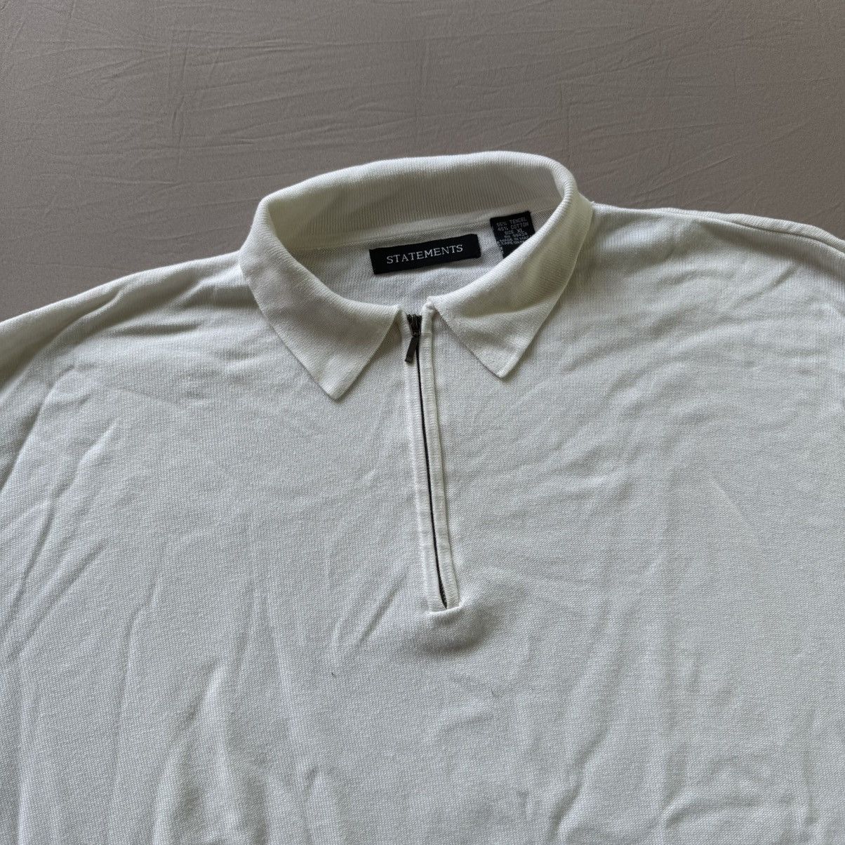Other Vintage Statements Quarter Zip Sweater Size US XL / EU 56 / 4 - 4 Thumbnail