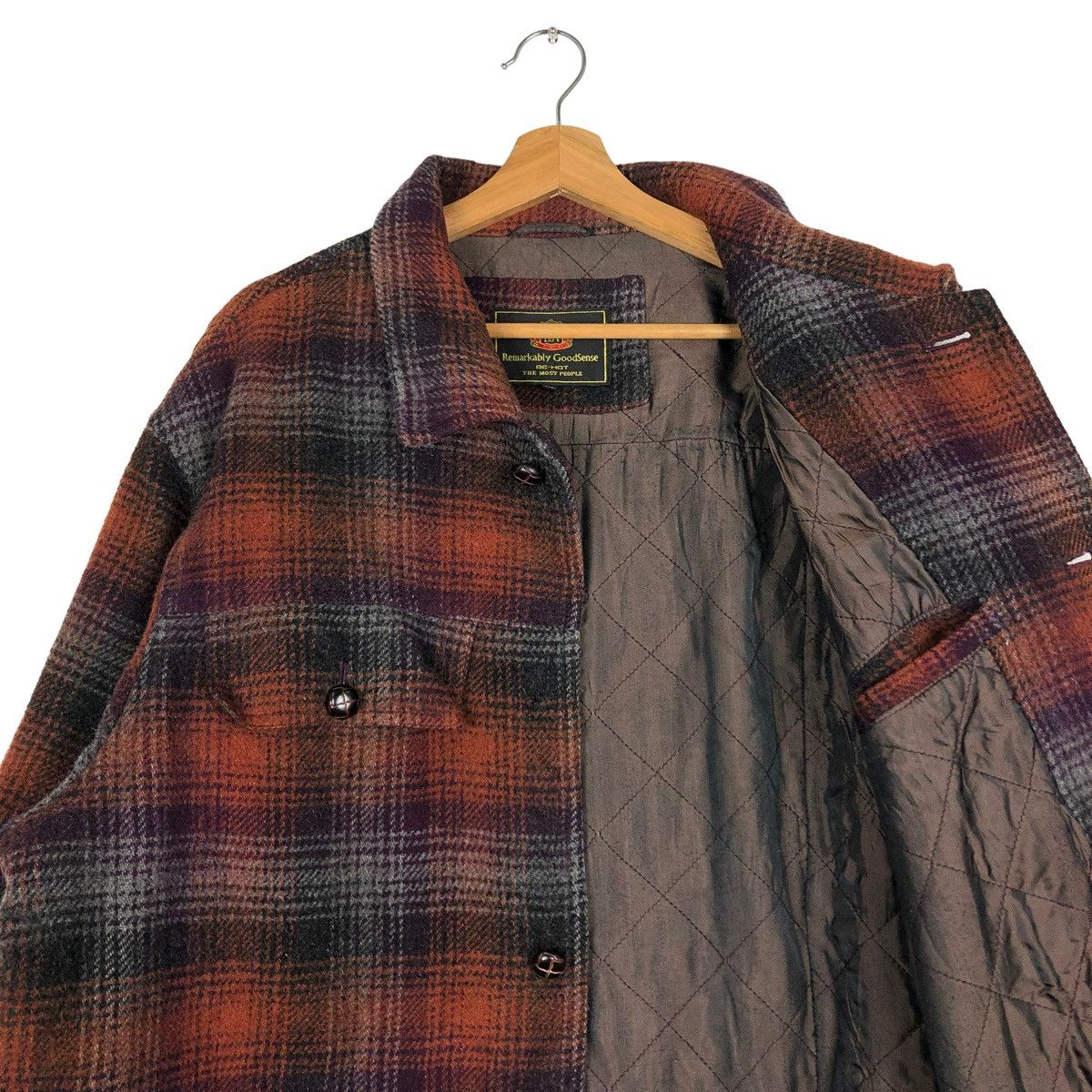 Flannel 🔥VINTAGE WOOL FLANNEL JACKET ZIPPER BE-HOT ISSEY MIYAKE Size US L / EU 52-54 / 3 - 12 Thumbnail