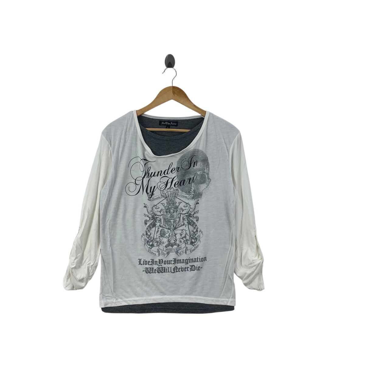 In The Attic IN THE ATTIC JAPAN Ricardo Giorgio Crest Punk Tee Shirt Top Size L / US 10 / IT 46 - 3 Thumbnail