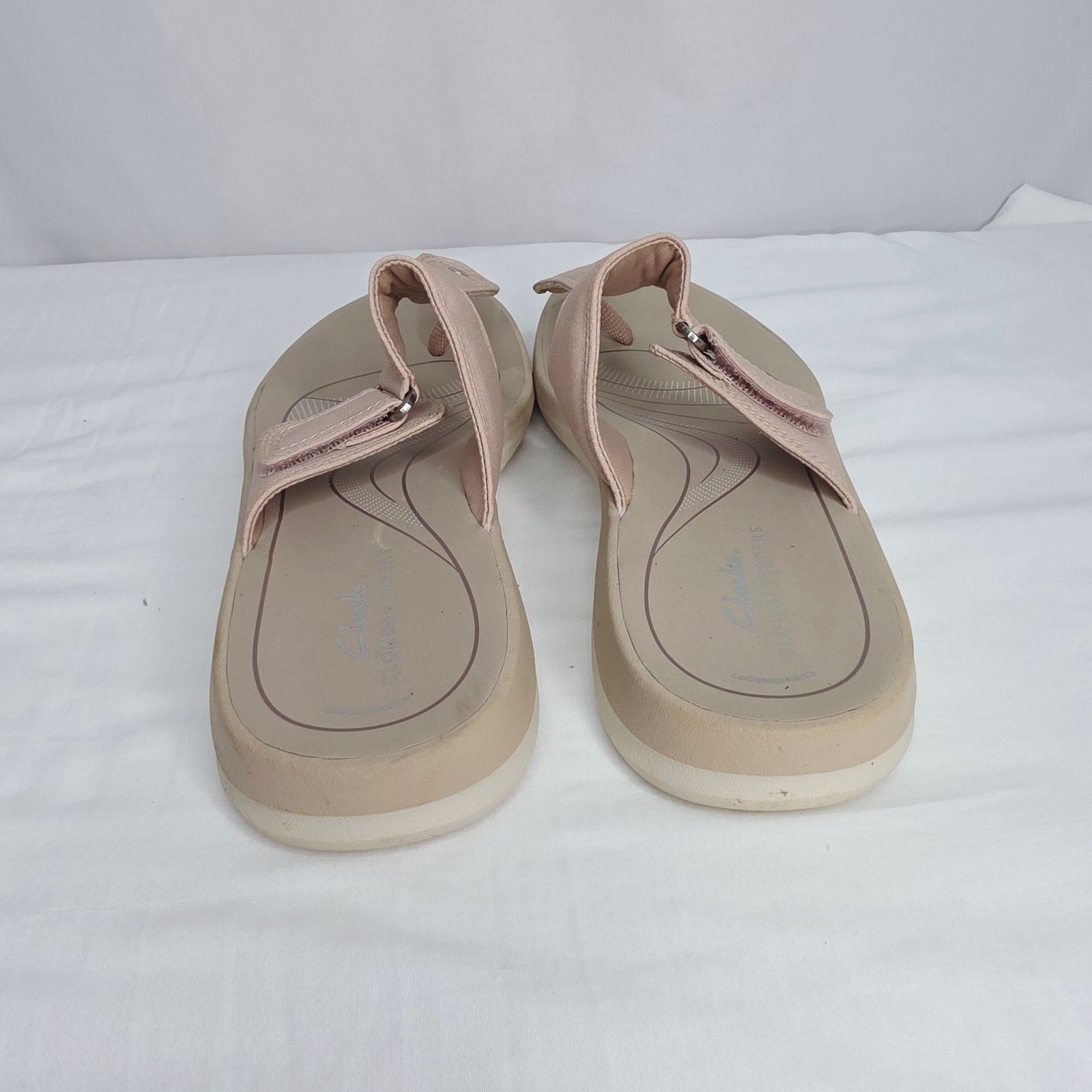 Clarks Clarks Cloudsteppers Pink Style Slip On Open Toe Sandals 9M Size US 9 / IT 39 - 6 Thumbnail
