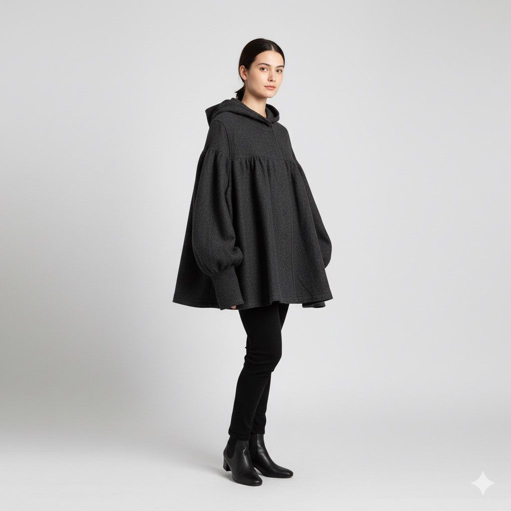 Zucca Zucca Issey Miyake Snap Button Wool Hoodie Size M / US 6-8 / IT 42-44 - 1 Thumbnail