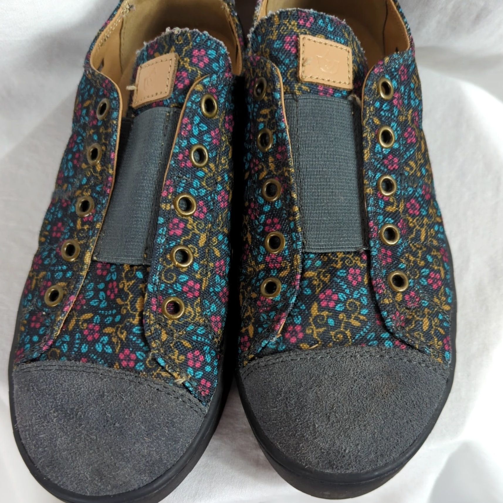 Vintage Spenco Womens Slip-On Sneaker Canvas Floral B 7.5 Casual Shoes Blue Size US 6 / IT 36 - 3 Thumbnail