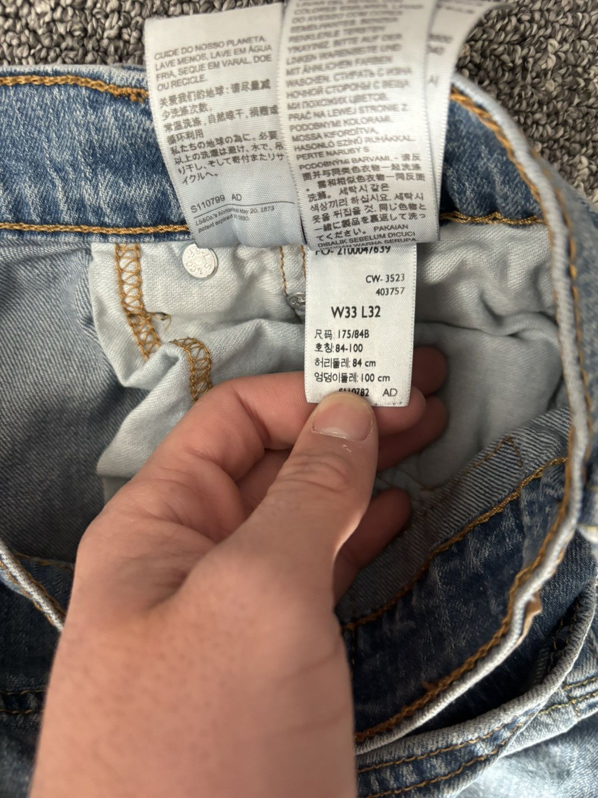 Levi's Levis Jeans Size US 33 - 4 Thumbnail