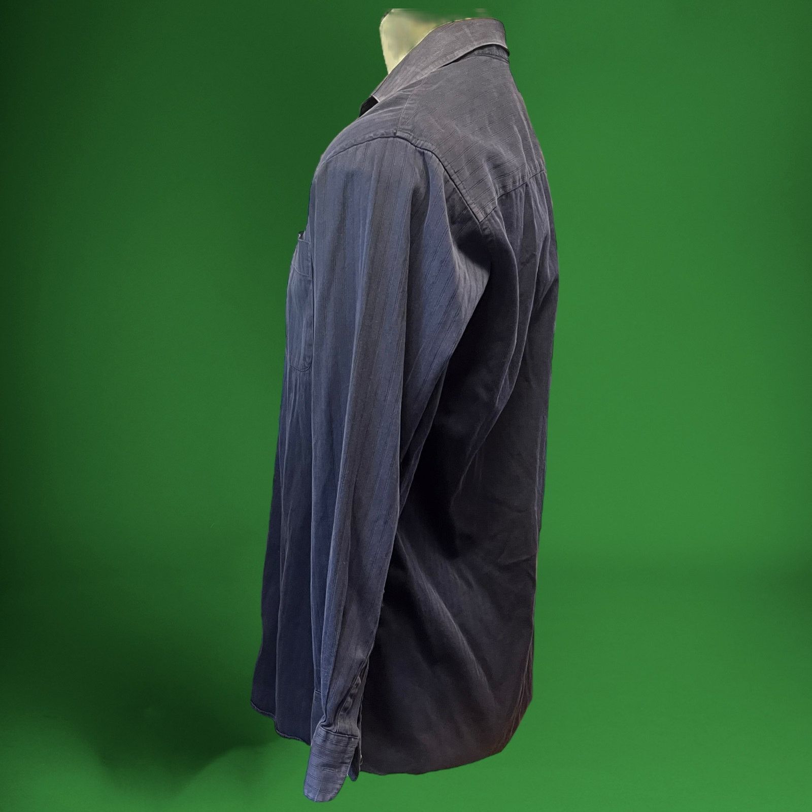 Alfani Vintage Alfani Fancy Pinstripe Button Down Long Sleeve Size US M / EU 48-50 / 2 - 8 Thumbnail