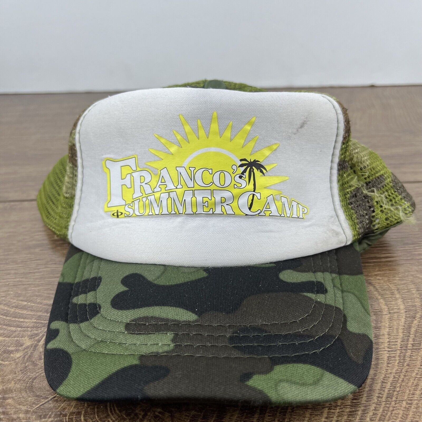 Other Franco's Summer Camp Hat Adjustable Hat Camo Adjustable Hat Size ONE SIZE - 4 Thumbnail