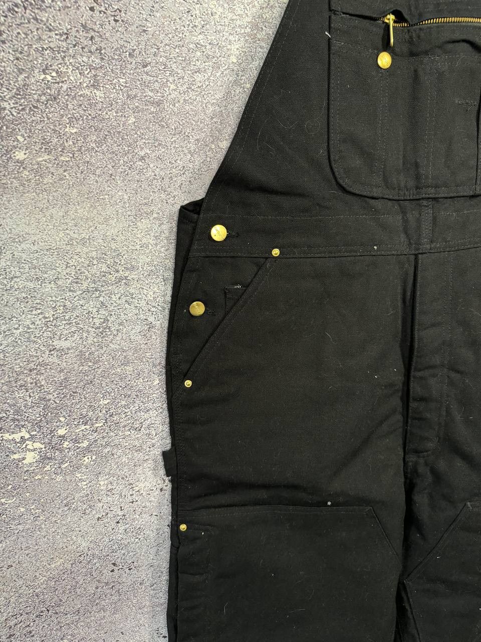 Carhartt NWT CARHARTT Double Knee Overall Black Fit 42x30 Size US 42 / EU 58 - 8 Thumbnail
