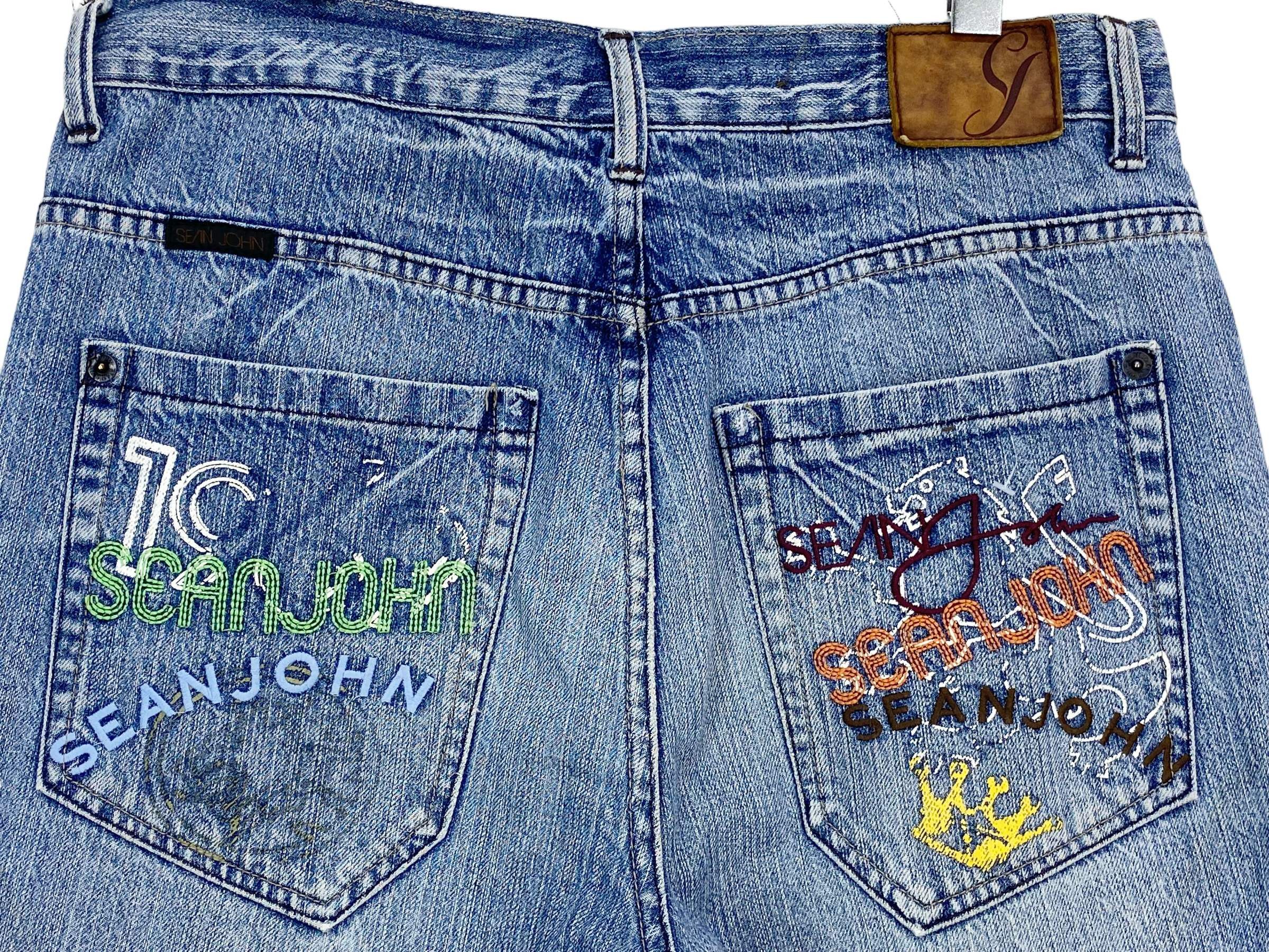 Sean John Sean John Jeans Hip Hop Skateboard Pants Baggy Jeans Size US 35 - 9 Thumbnail