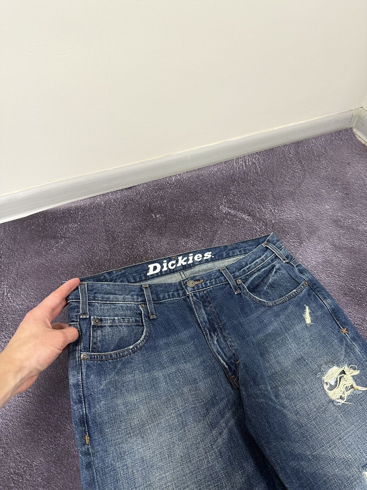 Dickies Vintage Dickies Distressed USA Faded Opium Work Hype Jeans Size US 34 / EU 50 - 9 Thumbnail