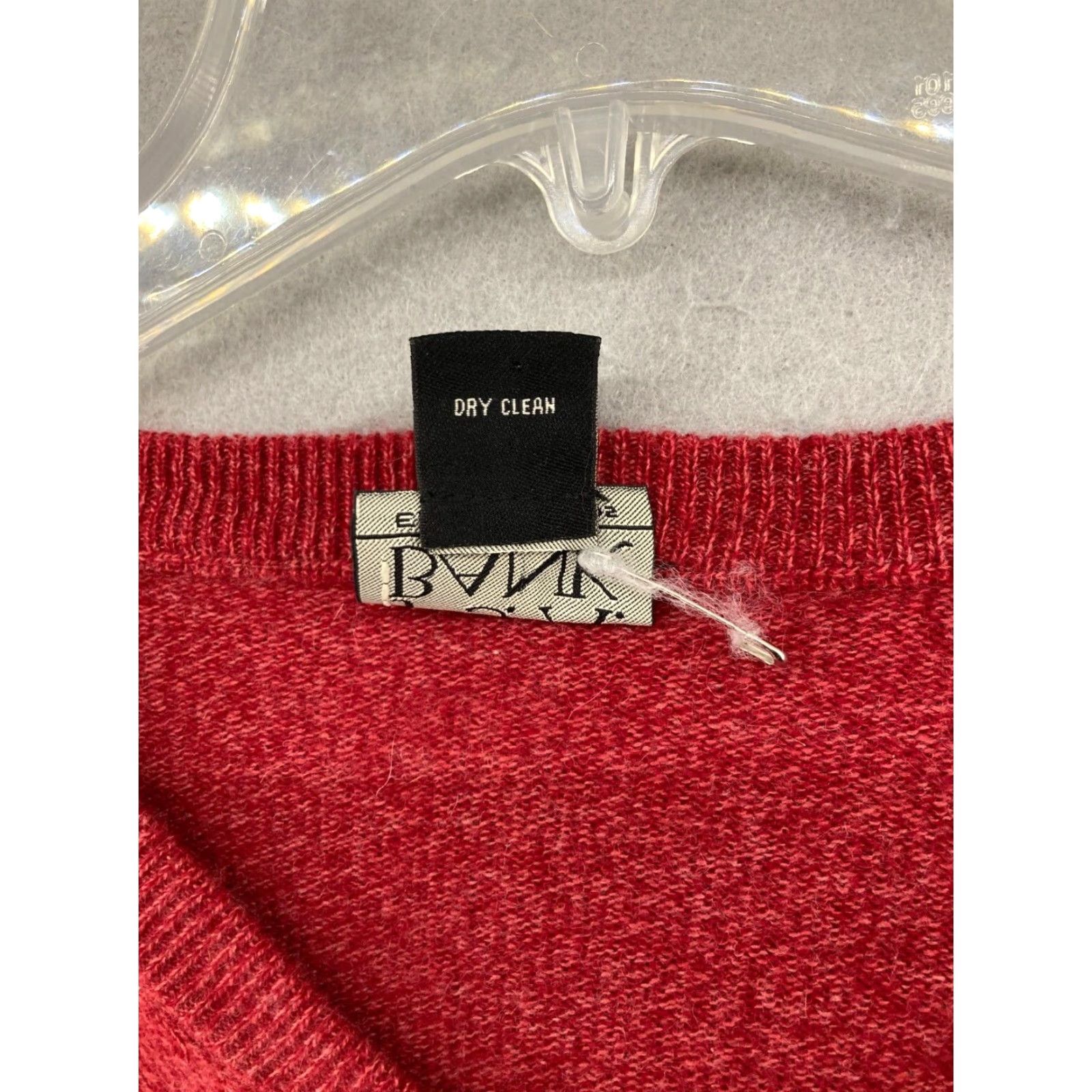Jos. A. Bank Joseph A Bank Mens Sweater Cashmere Large Red V Neck Size US L / EU 52-54 / 3 - 6 Thumbnail