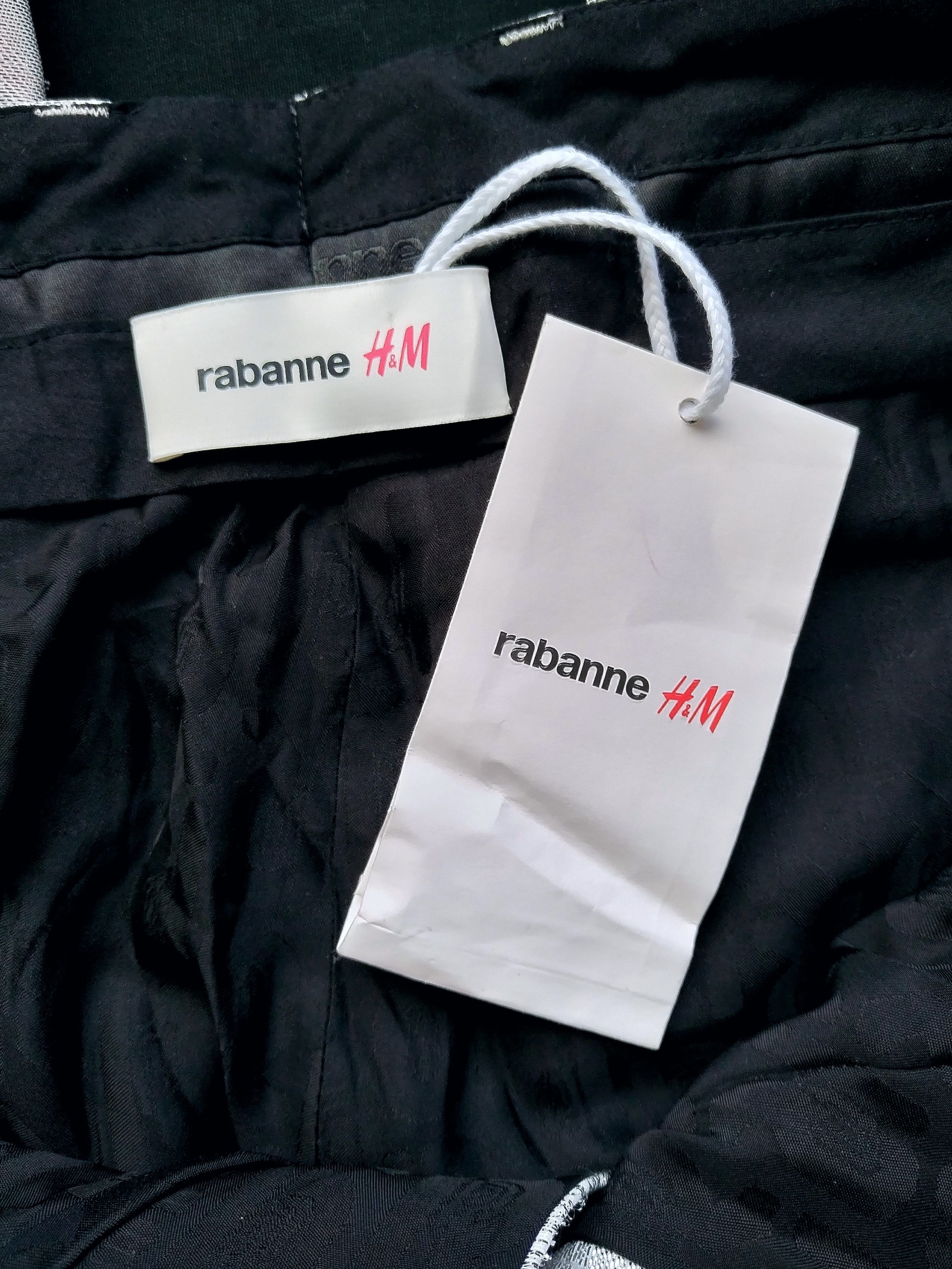 H&M × Paco Rabanne Silver lame dress pants Size US 33 - 8 Thumbnail