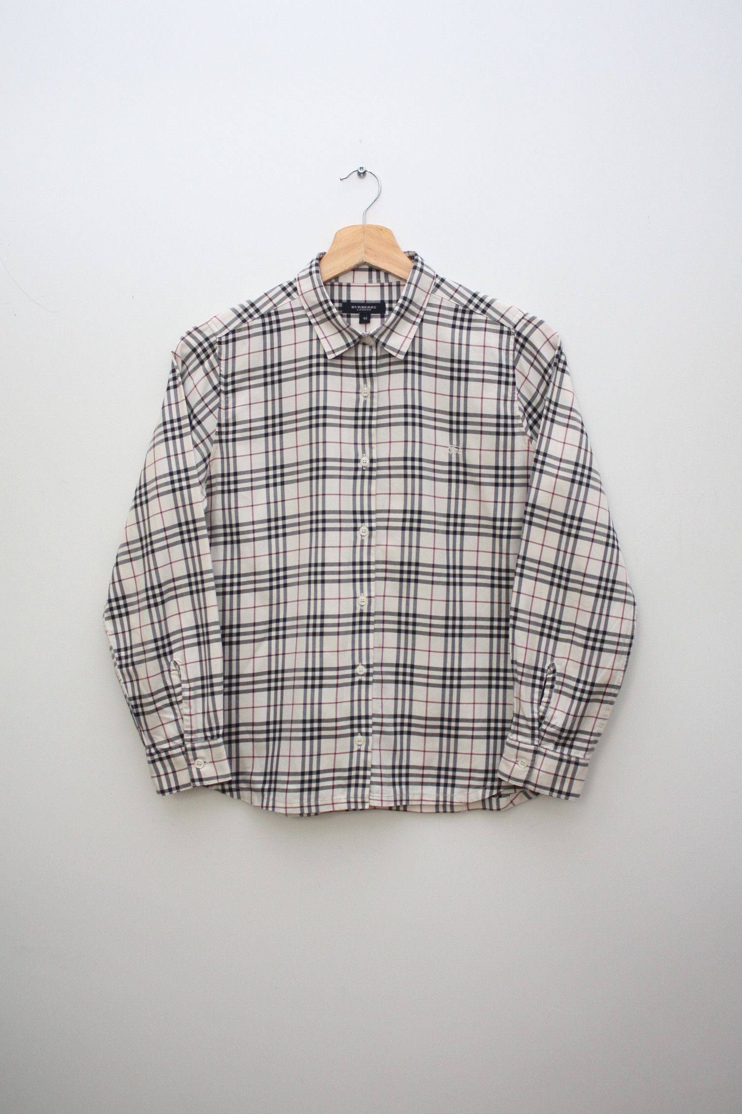 Burberry Burberry Nova Check Long Sleeve Shirt Women's Size M / US 6-8 / IT 42-44 - 2 Thumbnail