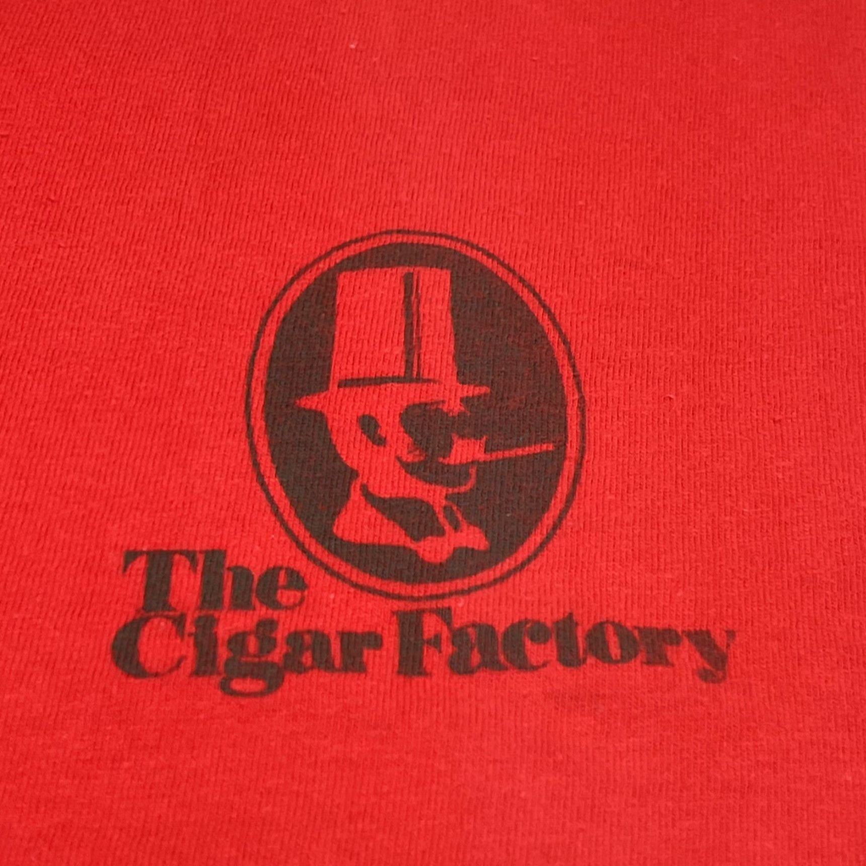 Doublet VINTAGE The Cigar Factory Red Graphic Tee XL Unbranded Unisex Short Sleeve 1990s Double Sided Single Stitch Size US XL / EU 56 / 4 - 3 Thumbnail
