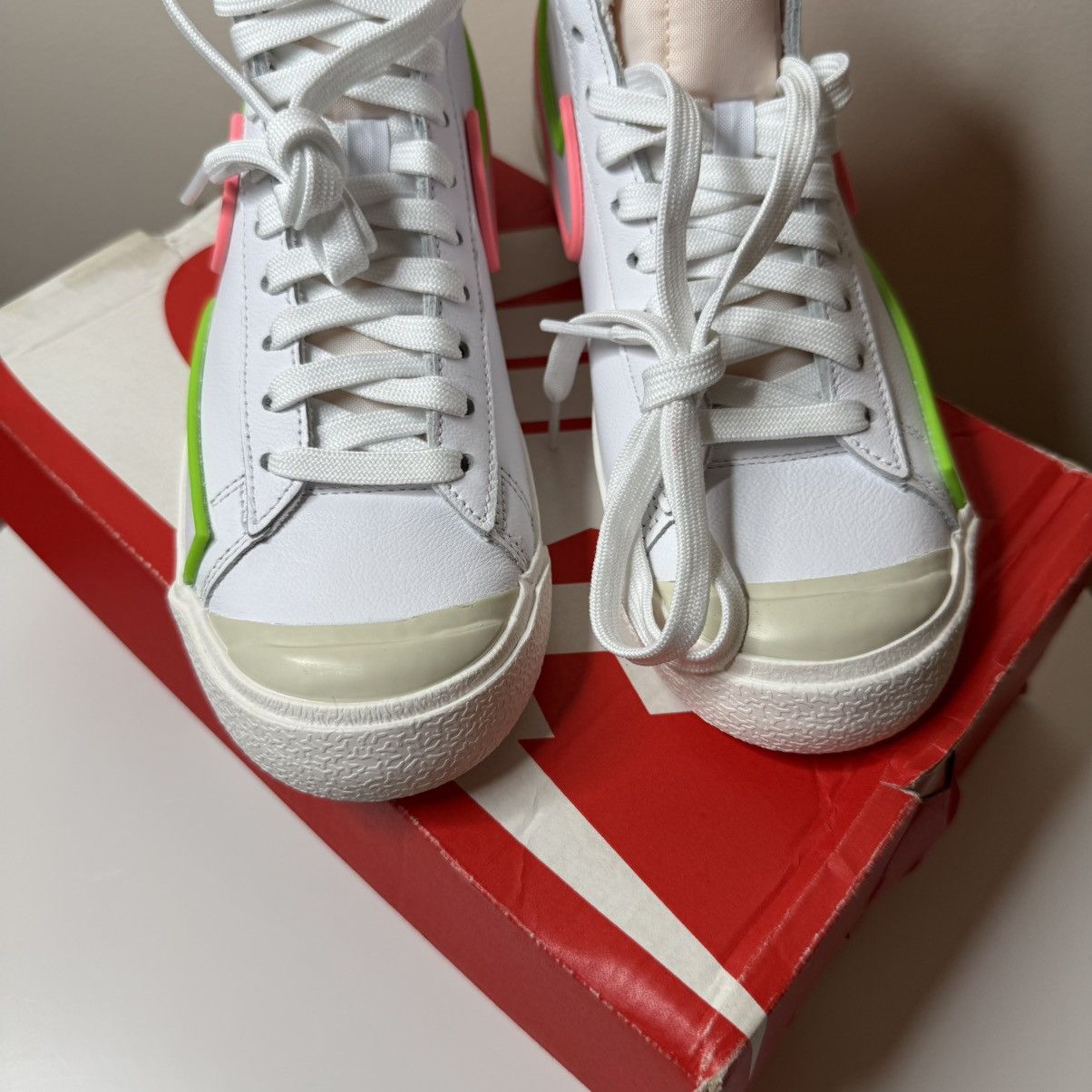 Nike Nike Blazer Mid ’77 / DIMSIX Edition White Pink DC1746-107 Size US 6 / IT 36 - 5 Thumbnail