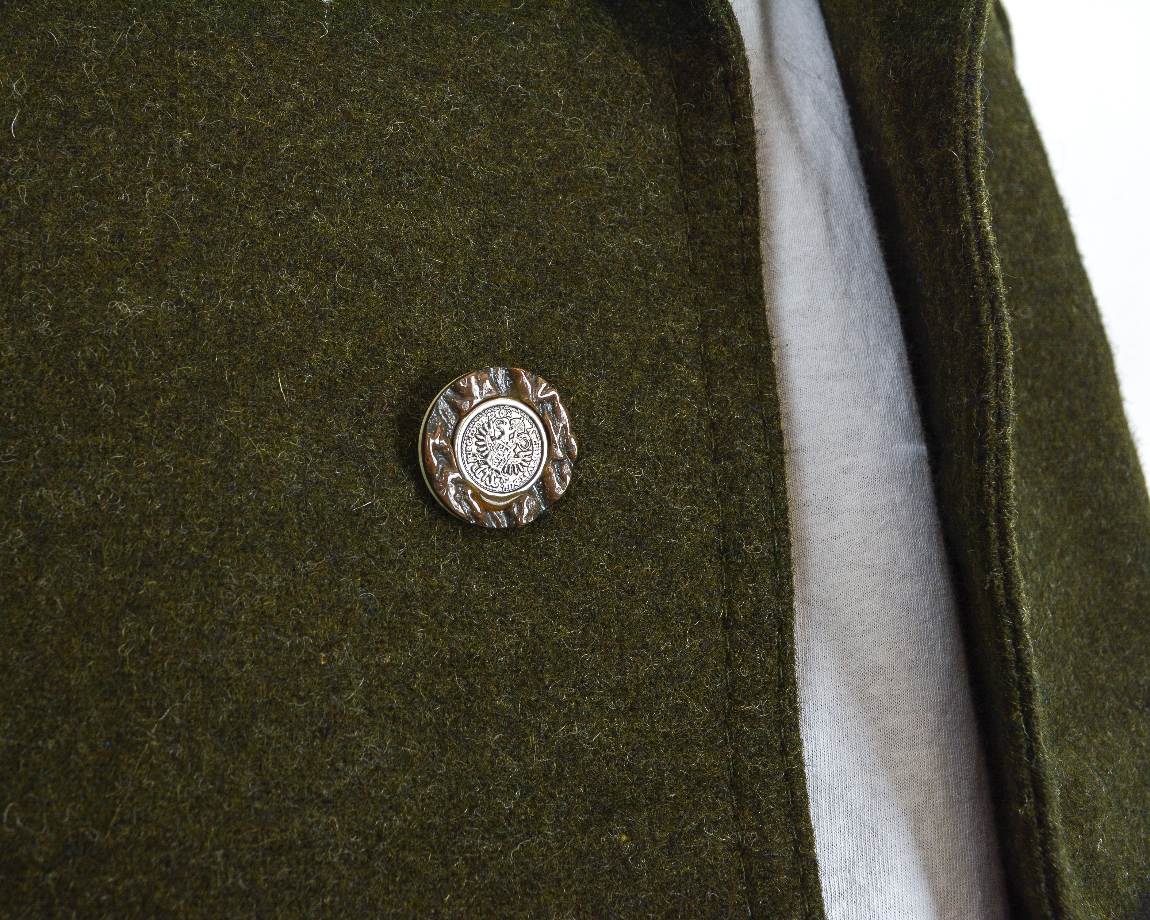 Vintage Munchen Pischl Loden Tyroler 80s Men L Wool Coat Jacket Mac Size US L / EU 52-54 / 3 - 5 Thumbnail