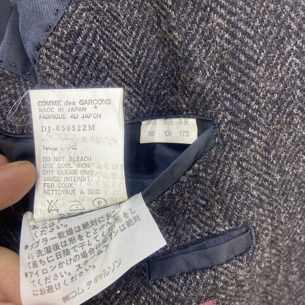 Comme des Garcons Homme 🔥AD1990 CDG Homme Deux Herringbone Laine Wool Coat Blazer Size US S / EU 44-46 / 1 - 14 Thumbnail