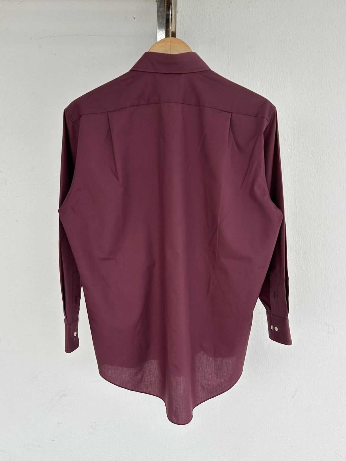 Hiroko Koshino Homme Hiroko Koshino Homme Button Up Shirt Marroon Size US L / EU 52-54 / 3 - 2 Thumbnail