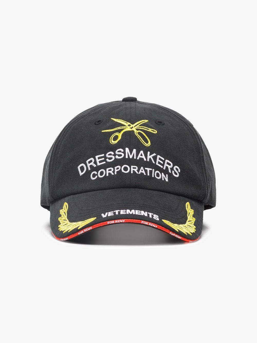 image of Vetements Dressmakers Cap in Black, Men's