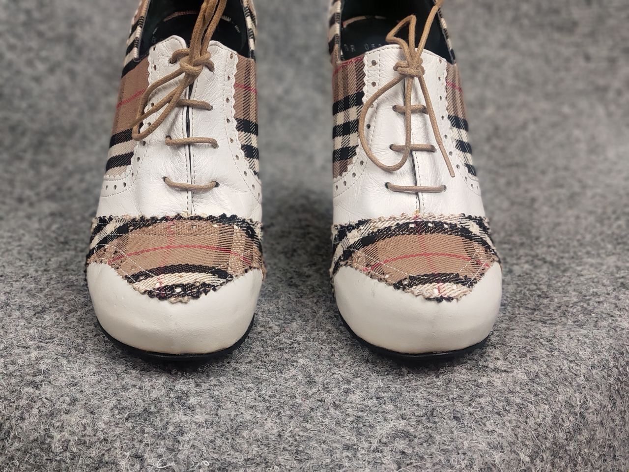Burberry Vintage Burberry London Nova Check Leather Heels Shoes Y2K Size US 7 / IT 37 - 3 Thumbnail