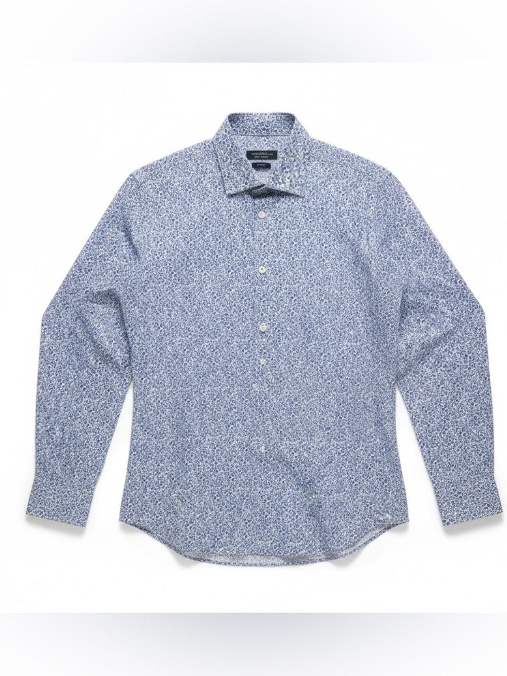 John Varvatos John Varvatos USA Slim Fit Floral Button Down Shirt Blue Wh Size US S / EU 44-46 / 1 - 1 Thumbnail