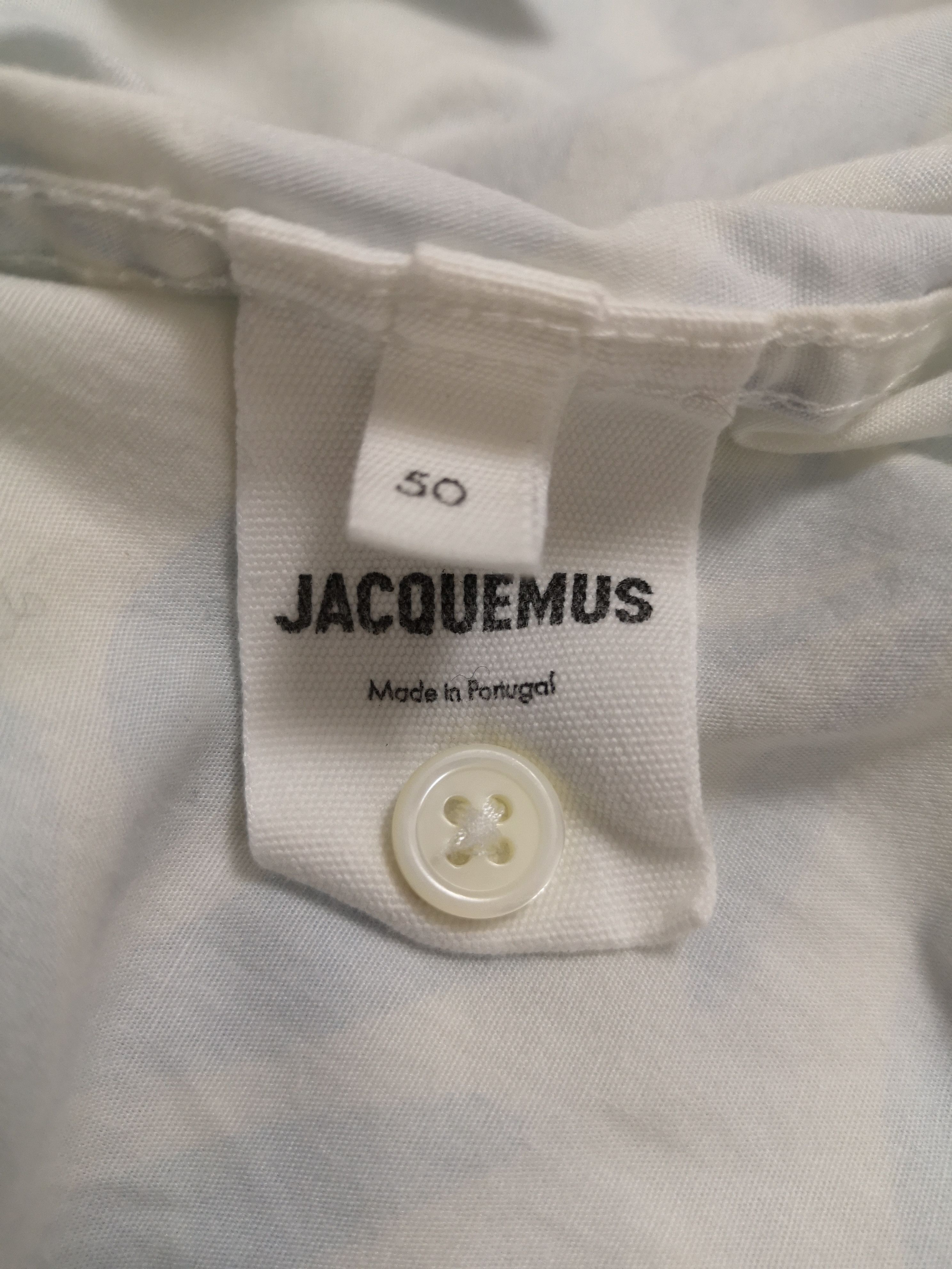 Jacquemus Light Blue Leaves Print Cotton Button Down Shirt Size US M / EU 48-50 / 2 - 4 Thumbnail