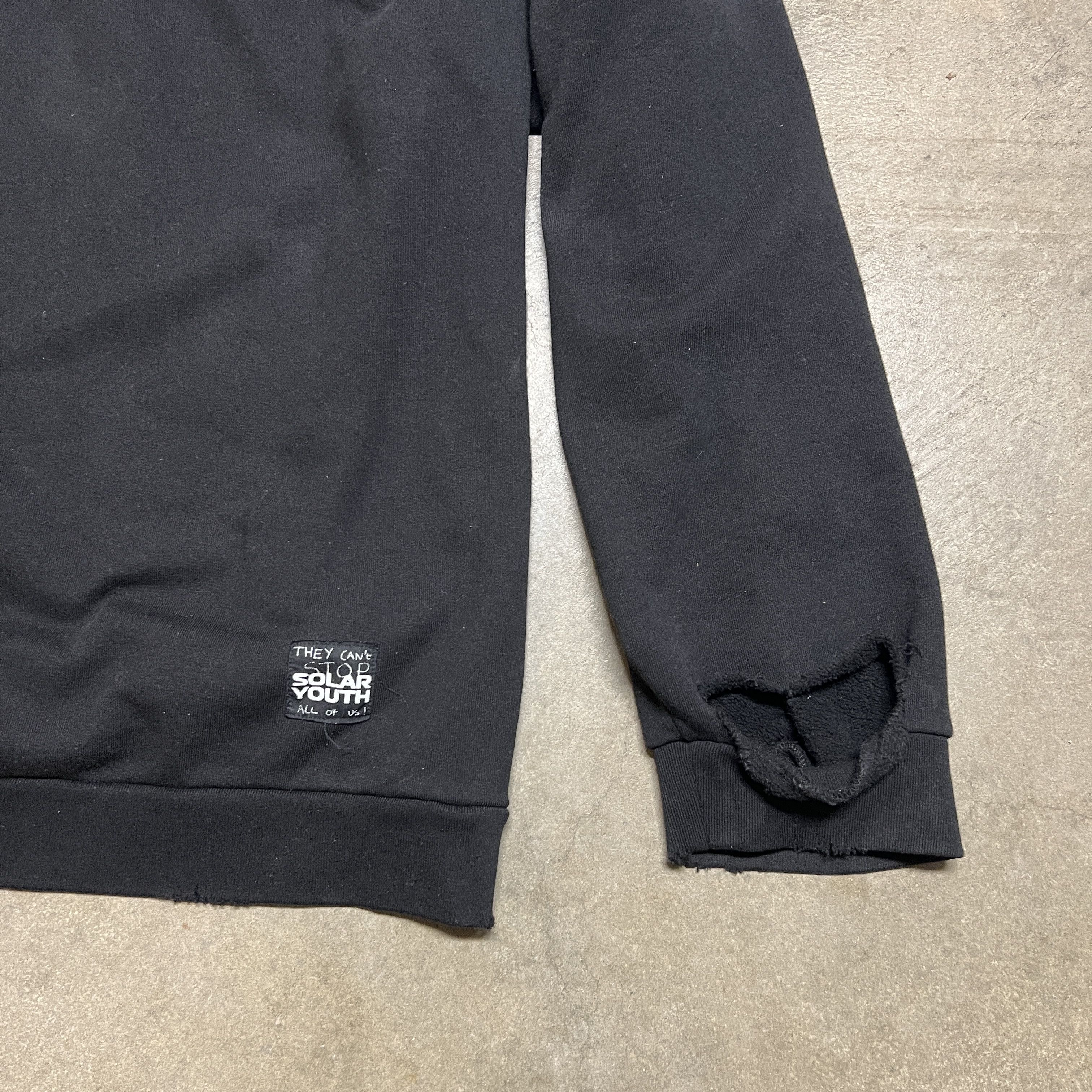 Raf Simons Raf Simons Sample Destroyed Hoodie Size US L / EU 52-54 / 3 - 4 Thumbnail