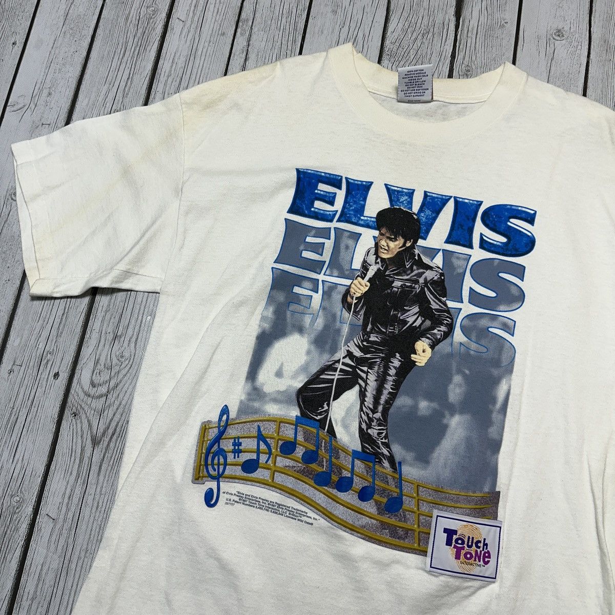 Band Tees × Vintage Vintage Elvis Presley tee Size US XL / EU 56 / 4 - 3 Thumbnail