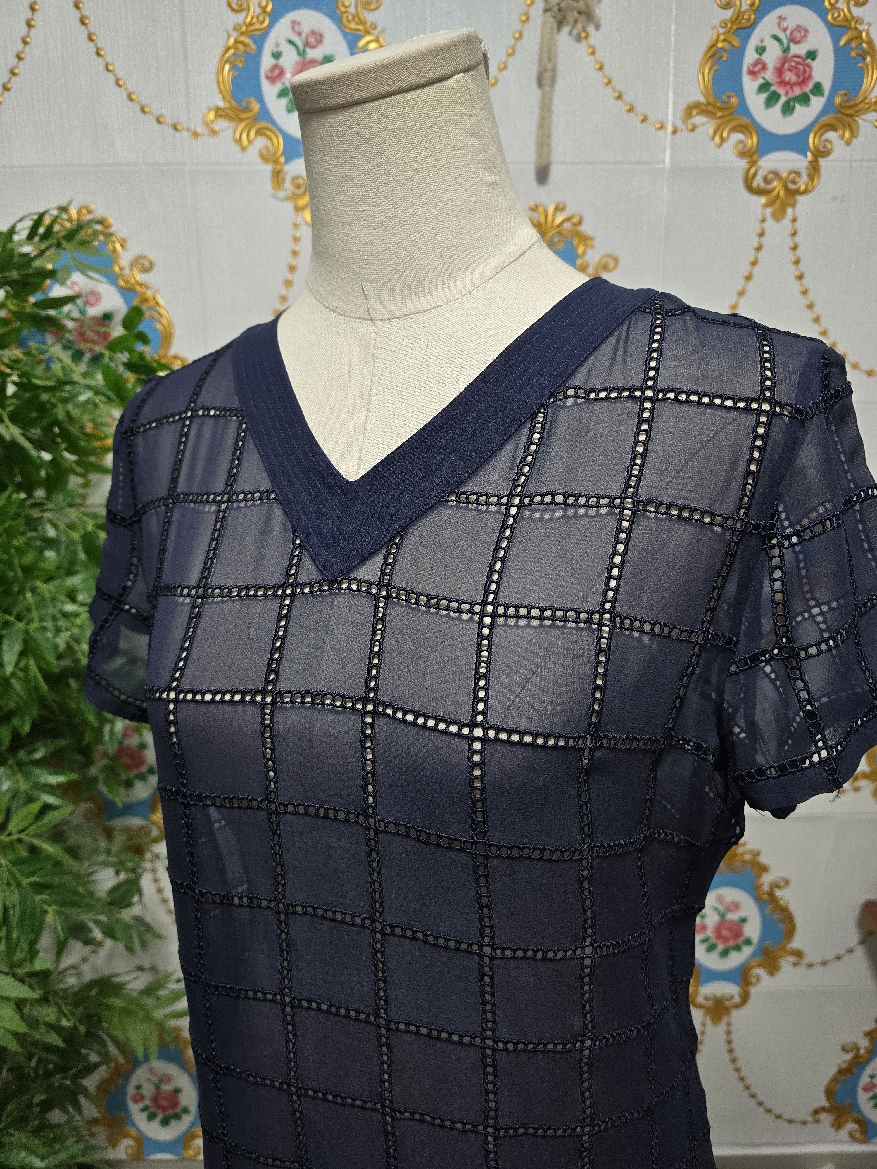 Versace VERSACE ISTANTE vintage 90' navy blue top Size M / US 6-8 / IT 42-44 - 5 Thumbnail