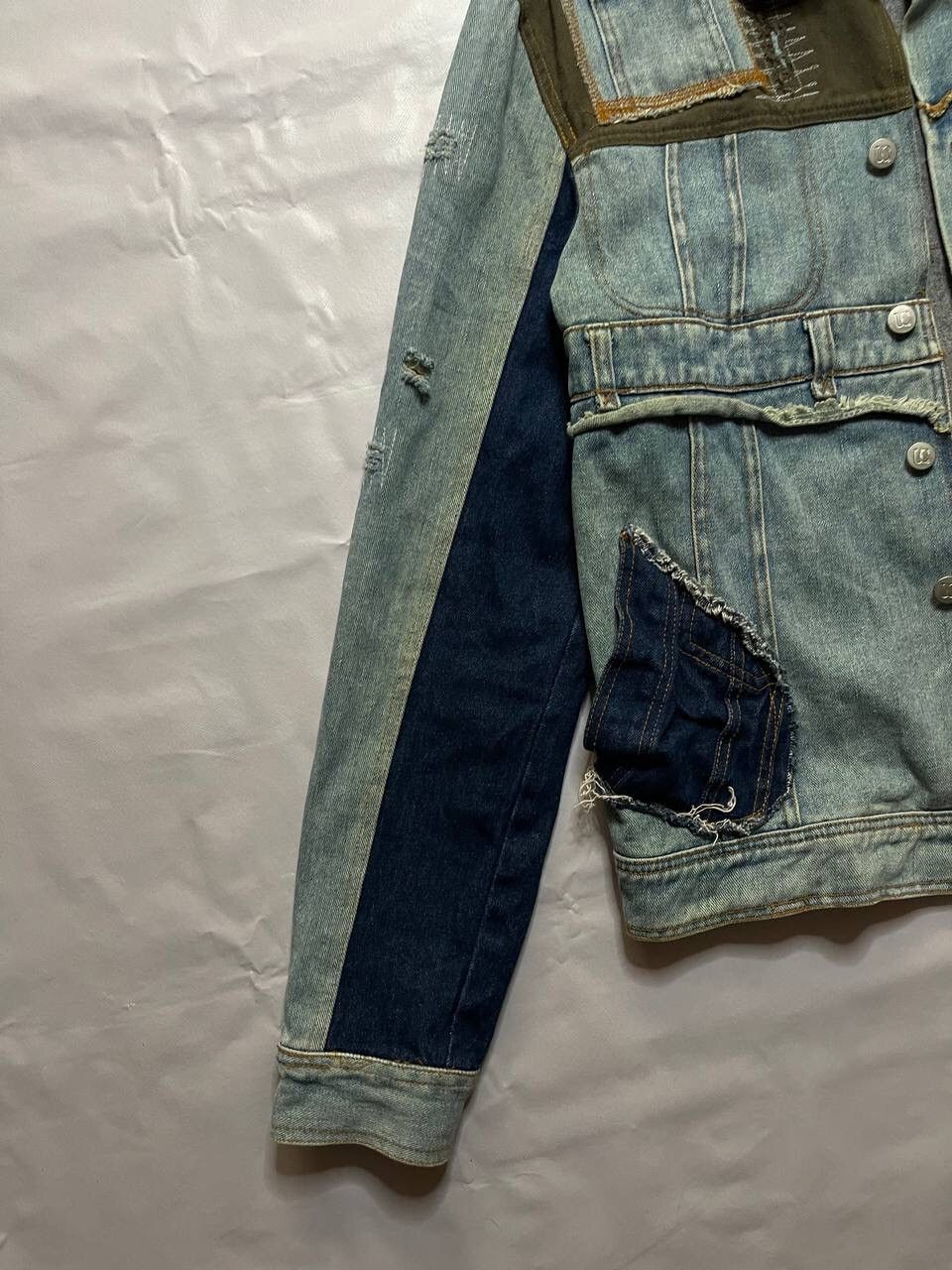 Designer × Vintage Patchwork Vintage Denim Jacket: made in Italy Size US M / EU 48-50 / 2 - 4 Thumbnail