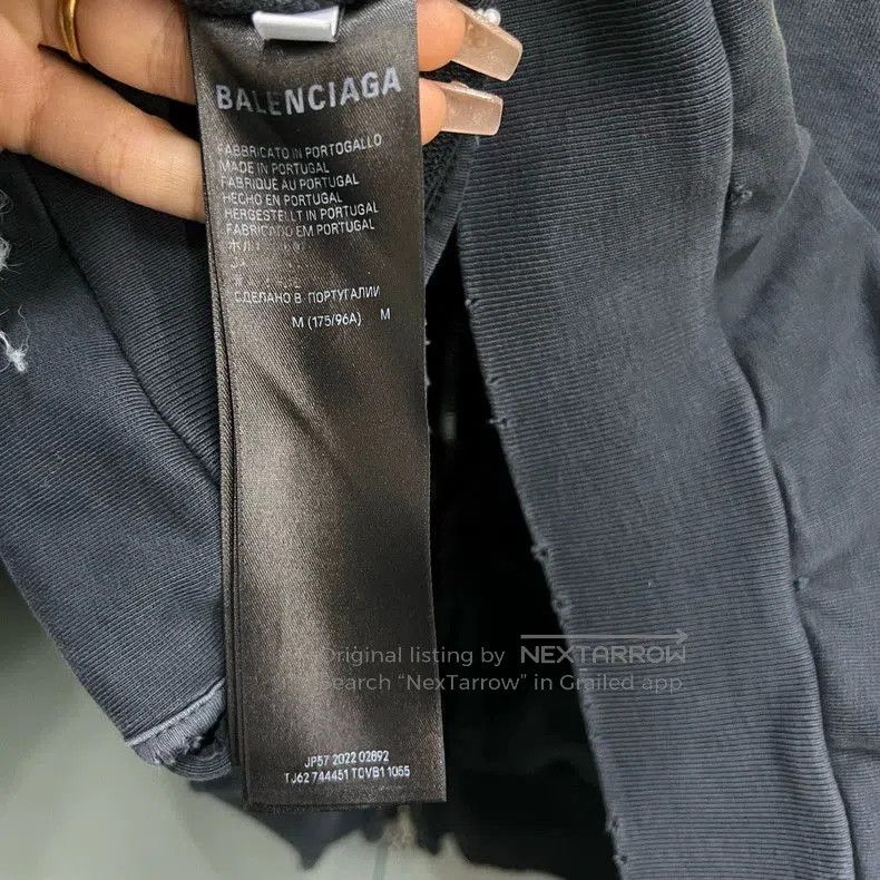 Balenciaga Balenciaga Back Tape BB Zip Hoodie. Size US M / EU 48-50 / 2 - 3 Thumbnail