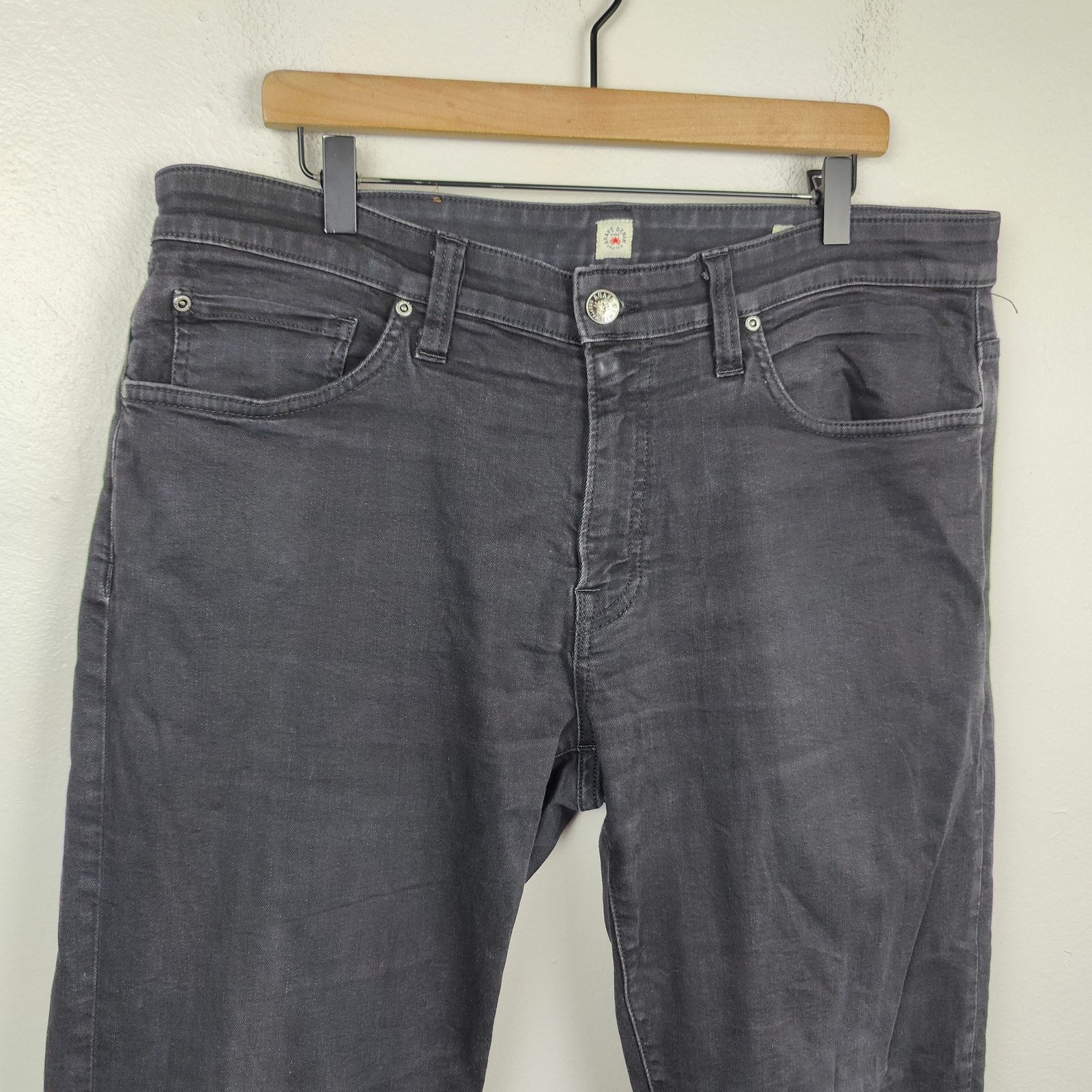 Agave Jake Agave Rocker The Slim Straight jeans Mens 38 Black Size US 38 / EU 54 - 2 Thumbnail