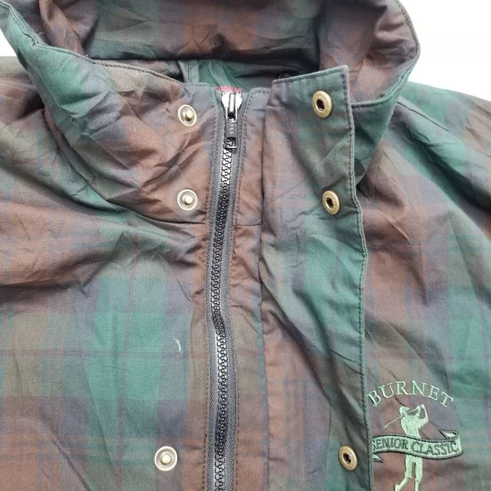Other ProQuip Golf Jacket Mens XL Green Plaid Pockets Full Zip Size US XL / EU 56 / 4 - 3 Thumbnail