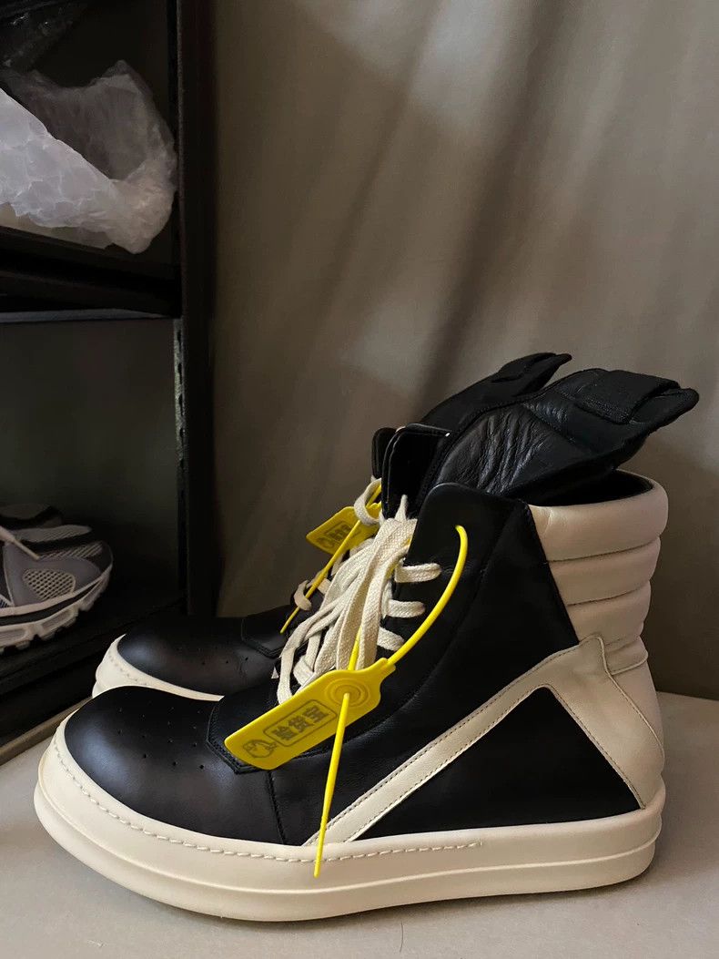 Rick Owens Rick Owens Leather High-Top Sneakers-yf Size US 10.5 / EU 43-44 - 1 Thumbnail
