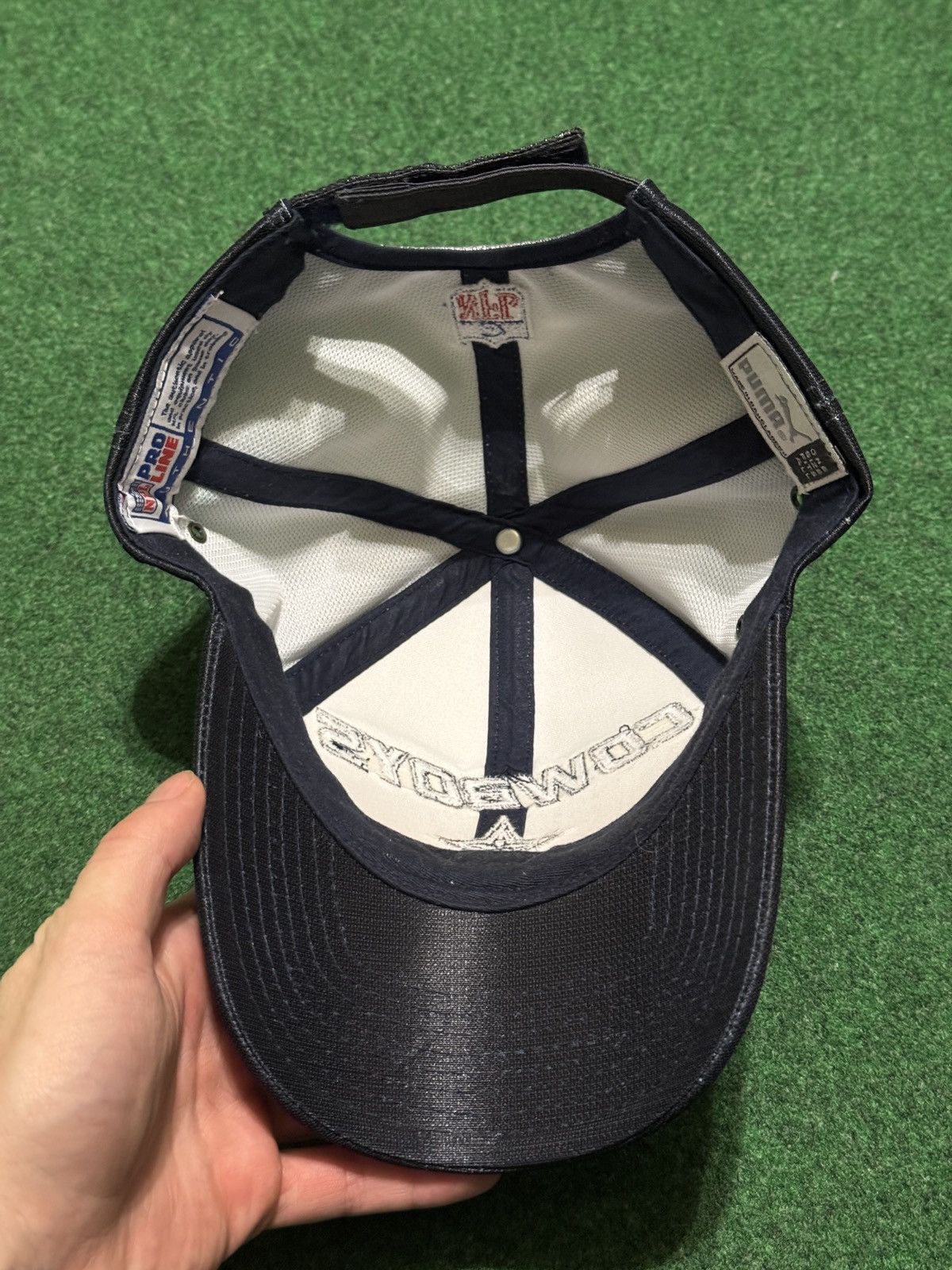 Puma Vintage 90s Dallas Cowboys Puma NFL Pro Line Strapback Hat Size ONE SIZE - 5 Thumbnail