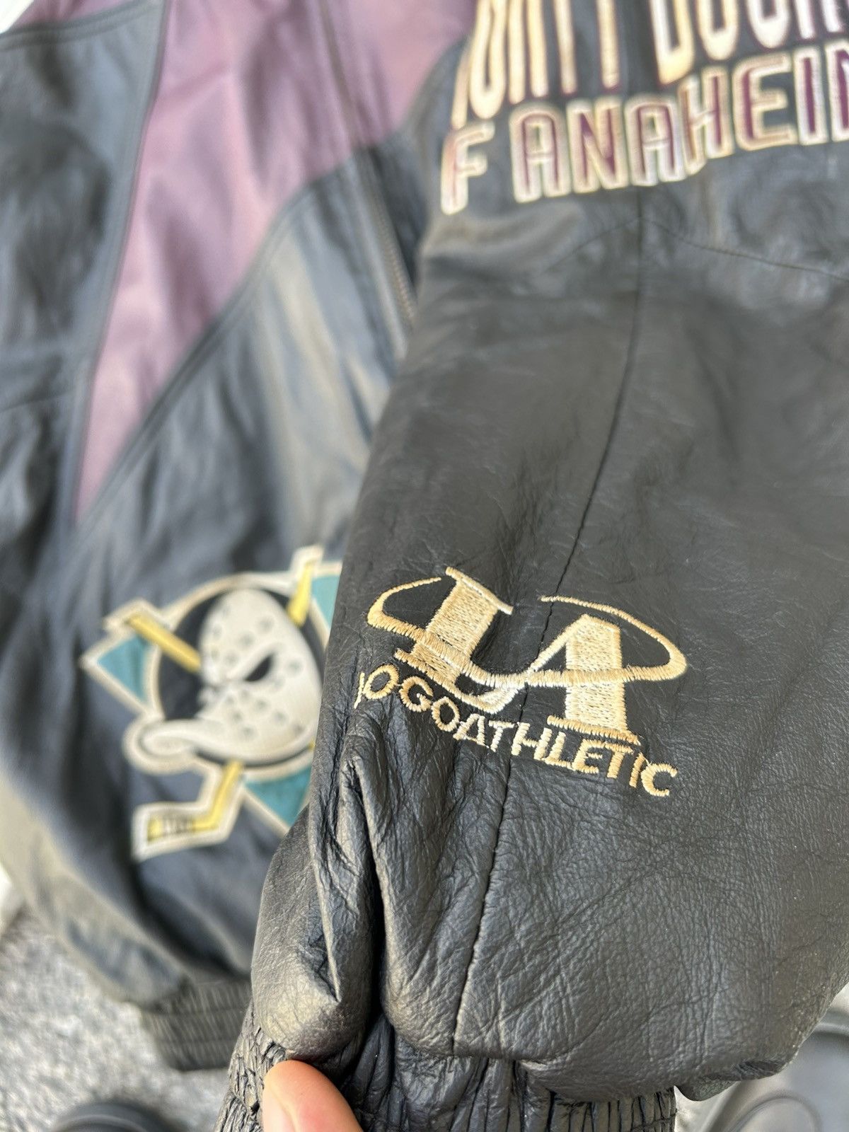 NHL Vintage NHL Mighty Ducks Leather Jacket Size US M / EU 48-50 / 2 - 6 Thumbnail