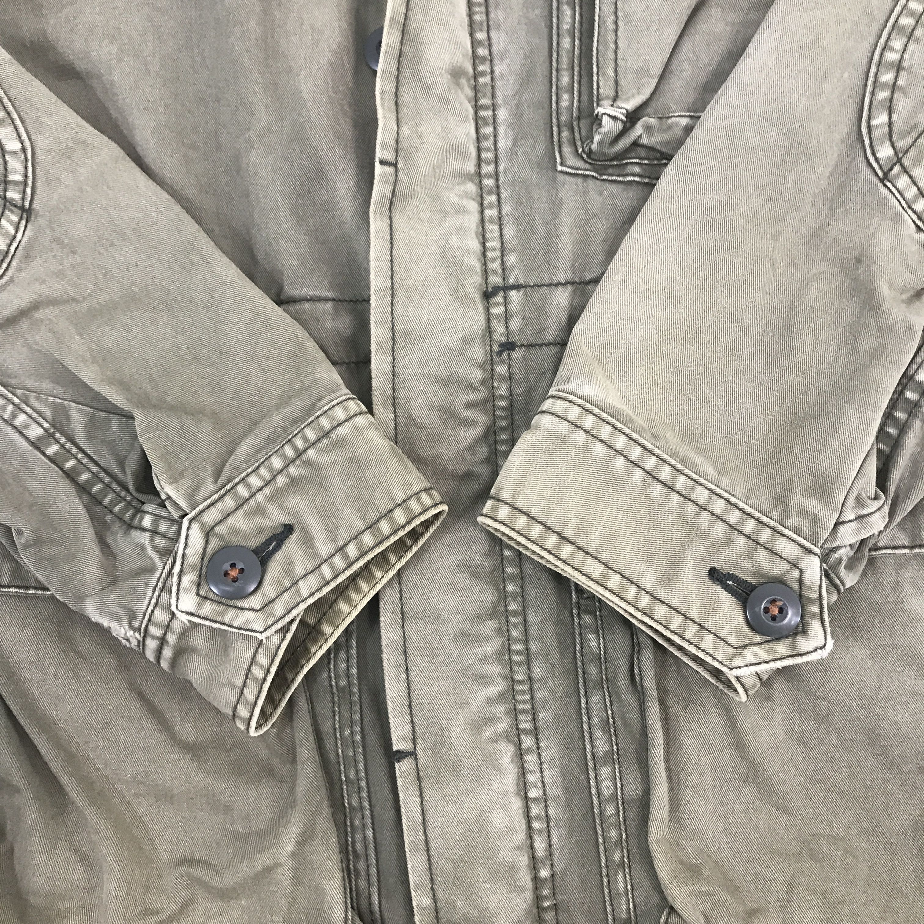 Japanese Brand × Vintage Vintage Back Number Military style Faded Jacket Size US S / EU 44-46 / 1 - 5 Thumbnail