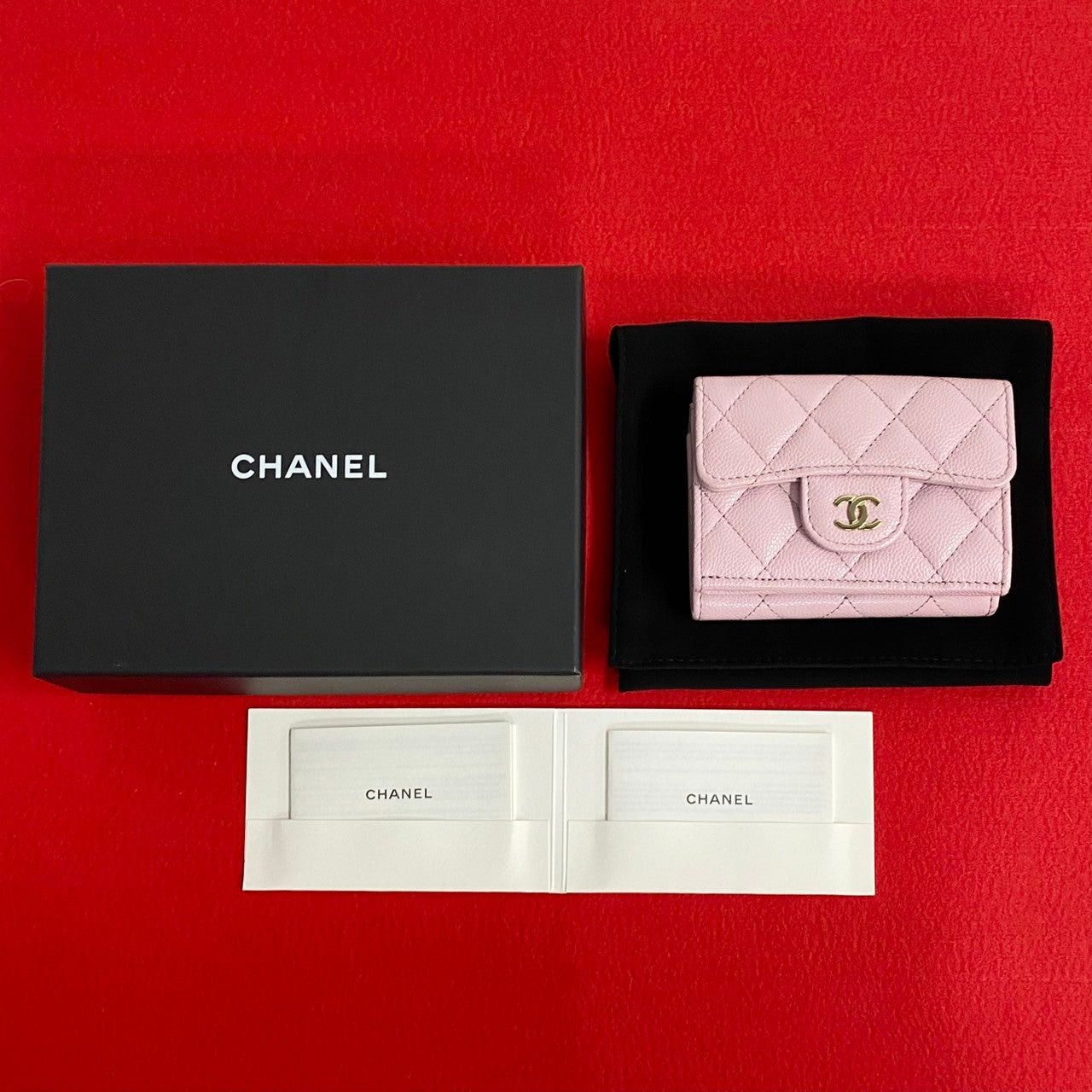 Chanel Chanel Wallet Pink Caviar Size ONE SIZE - 1 Thumbnail