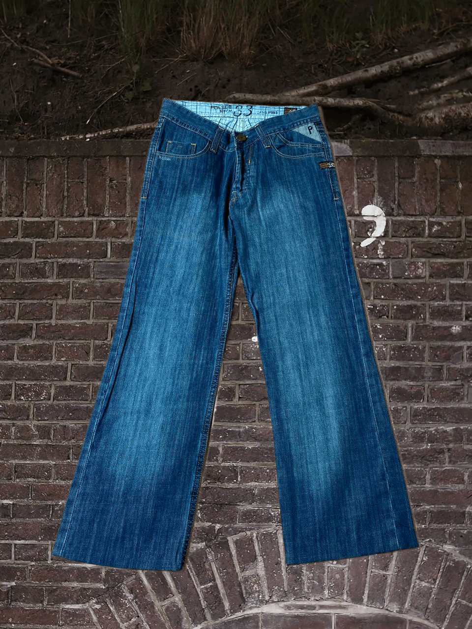 Vintage Vintage Y2K Wide Light Blue Denim Pants Size US 28 / EU 44 - 1 Thumbnail