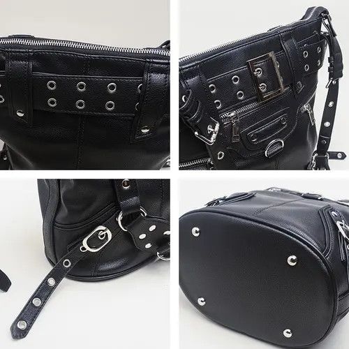 Vintage Vintage Rivet Harajuku Crossbody Bag Size ONE SIZE - 3 Thumbnail