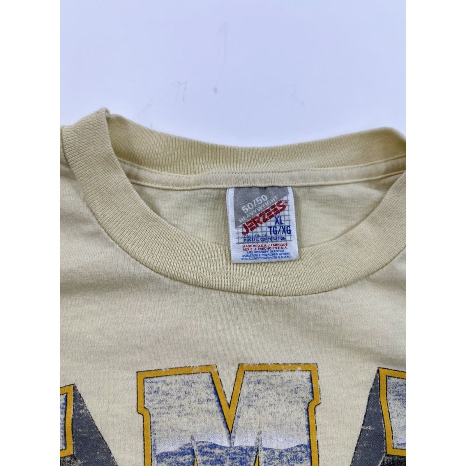 Jerzees VINTAGE EMT T SHIRT Men XL Yellow JERZEES USACrew Neck Short Sleeve Ambulance Stitch Shirt Mens XL Yellow USA Vintage EMT T Shirt Size US XL / EU 56 / 4 - 3 Thumbnail
