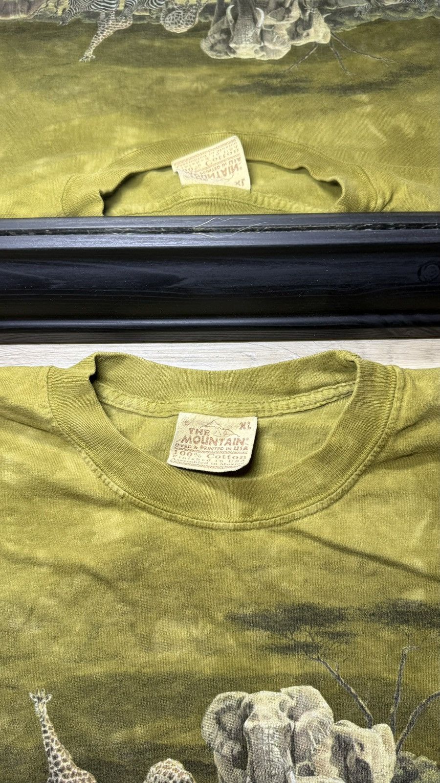 The Mountain Vintage 2000s The Mountain Safari Nature Green Tie Dye Shirt Size US XL / EU 56 / 4 - 3 Thumbnail