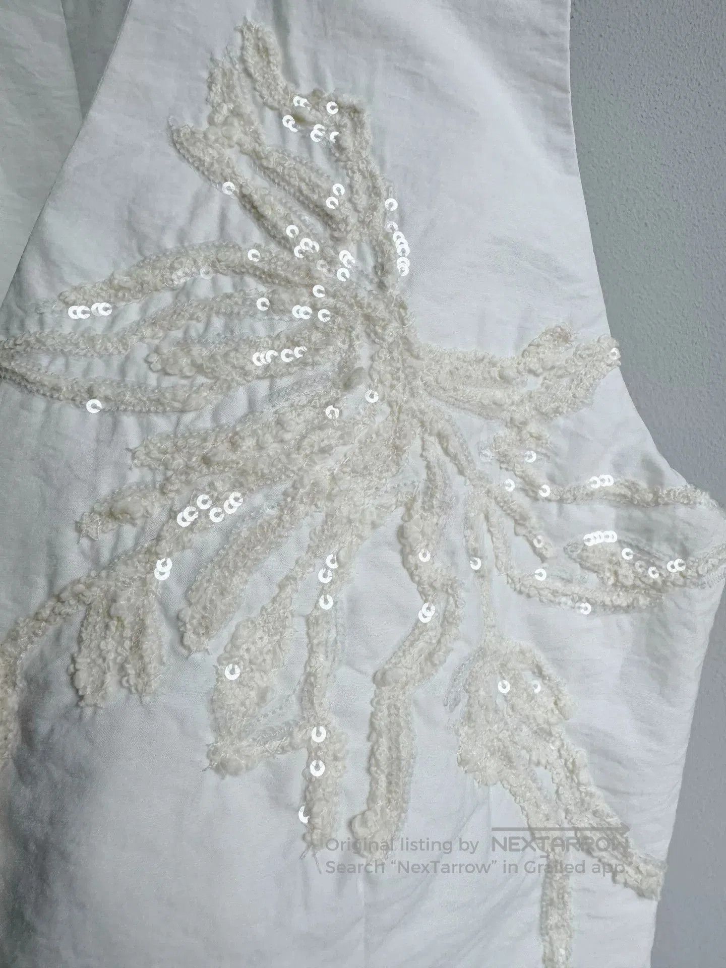 Brunello Cucinelli Brunello Cucinelli White Embroidered Vest. Size S / US 4 / IT 40 - 5 Thumbnail