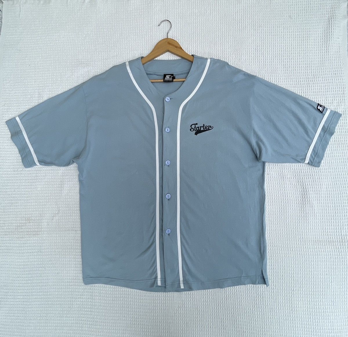Black Label × Starter Last Drop🔥Rare🔥Starter Black Label Button Shirt Size US XXL / EU 58 / 5 - 10 Thumbnail