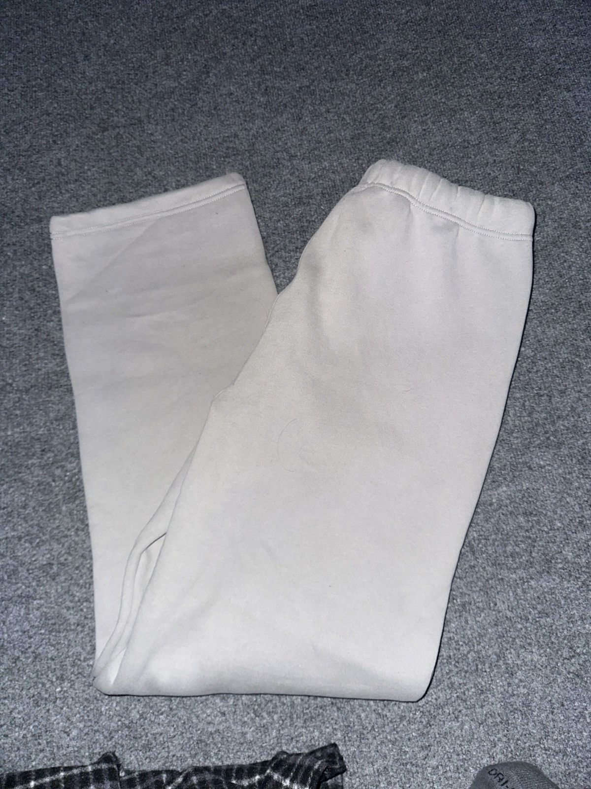 Other Cement Grey Blank Thick Cotton Sweats Large Size US 34 / EU 50 - 2 Thumbnail