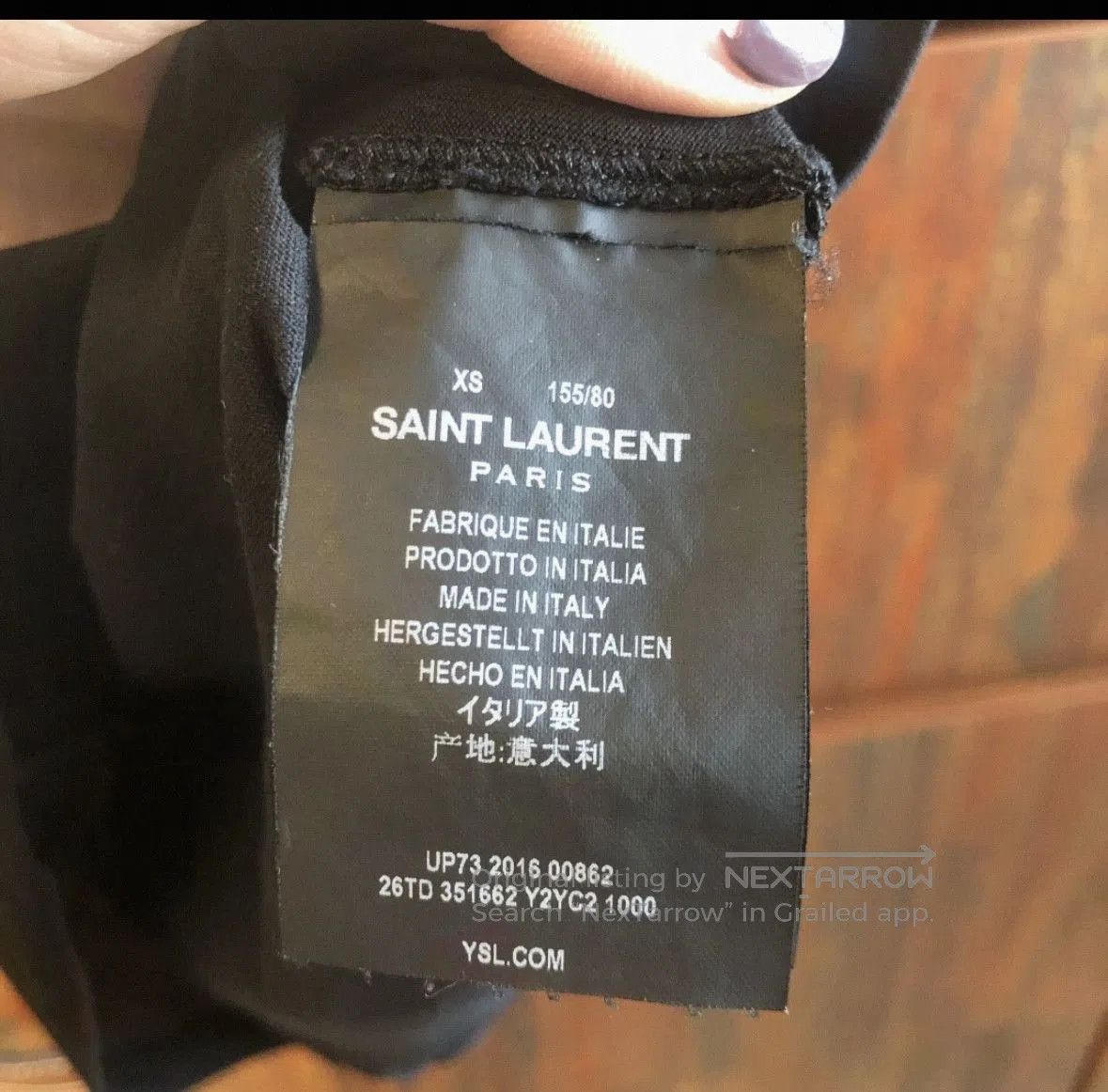 Saint Laurent Paris Saint Laurent Paris SLP Graphic T-shirt. Size US XS / EU 42 / 0 - 3 Thumbnail