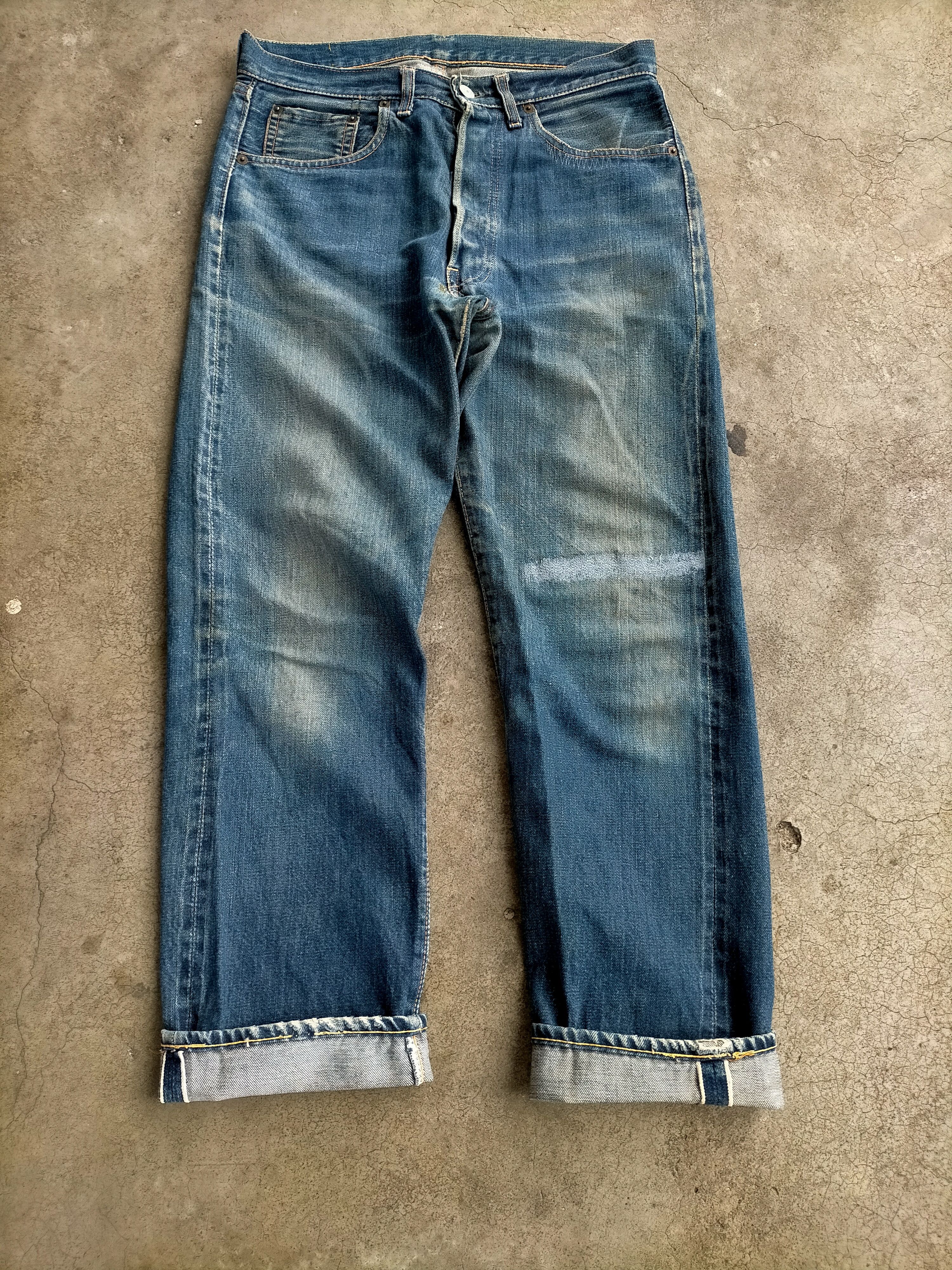Levi's True Vintage 60s Levis 501xx Big E Selvage Jeans Size US 31 - 3 Thumbnail