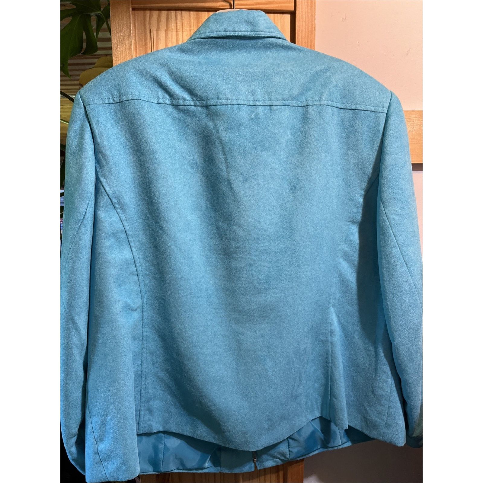 Evan Picone Evan Picone WOMEN’s Size 18 Full Zip Faux Suede Blue Jacket Size XXL / US 16-18 / IT 52-54 - 7 Thumbnail