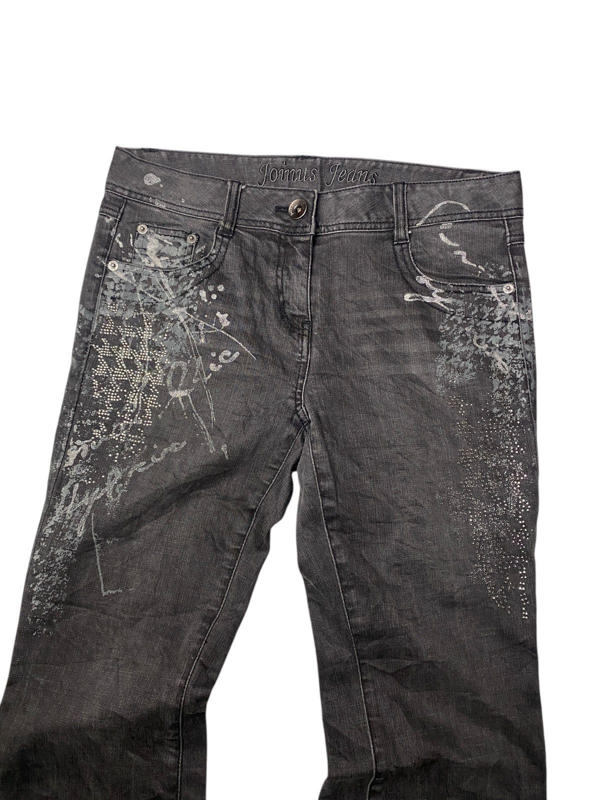 If Six Was Nine 2000's Joinus Tribal Glittery Flared Jeans Size US 29 - 3 Thumbnail