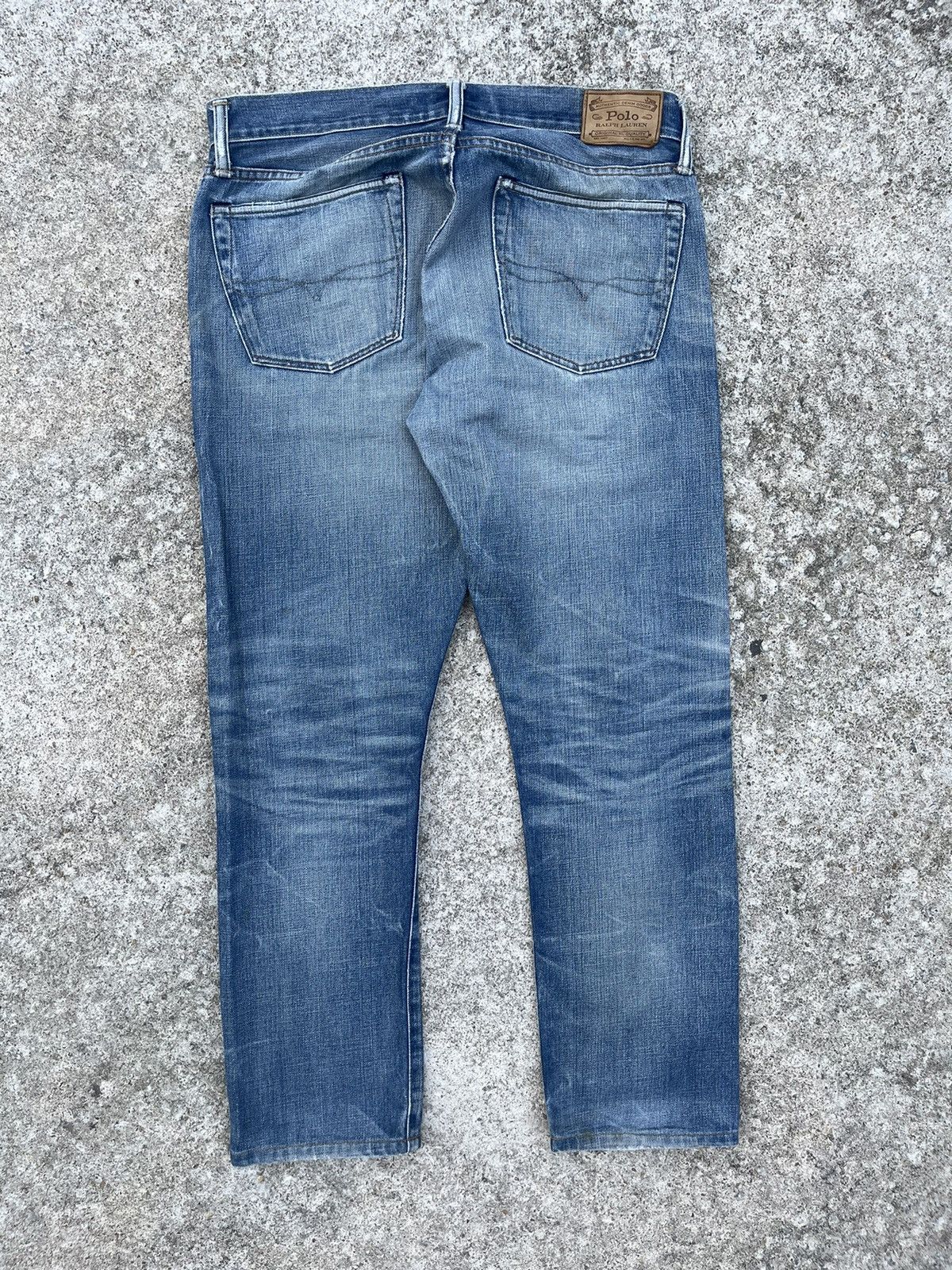 Polo Ralph Lauren 🔥 Polo Ralph Lauren Distressed Denim Vintage W35🔥 Size US 35 - 18 Thumbnail